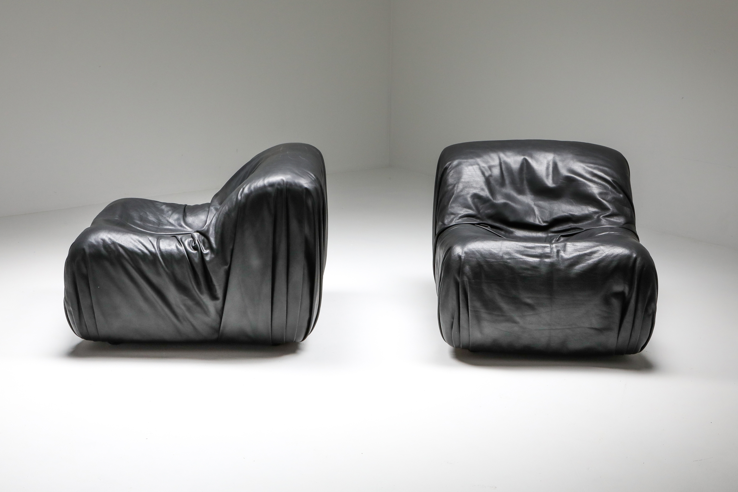 De Sede DS 41 Lounge Chair in High Quality Black Leather - 1970's