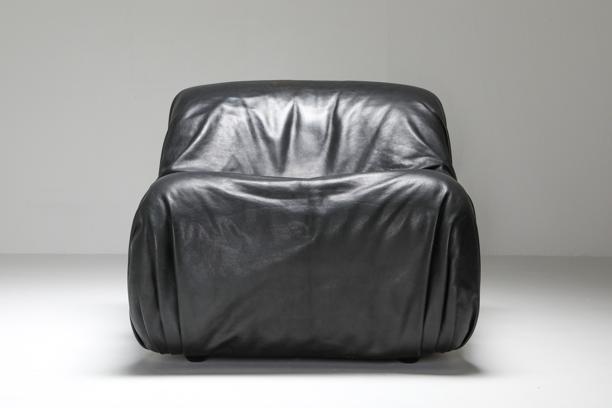 De Sede DS 41 Lounge Chair in High Quality Black Leather - 1970's