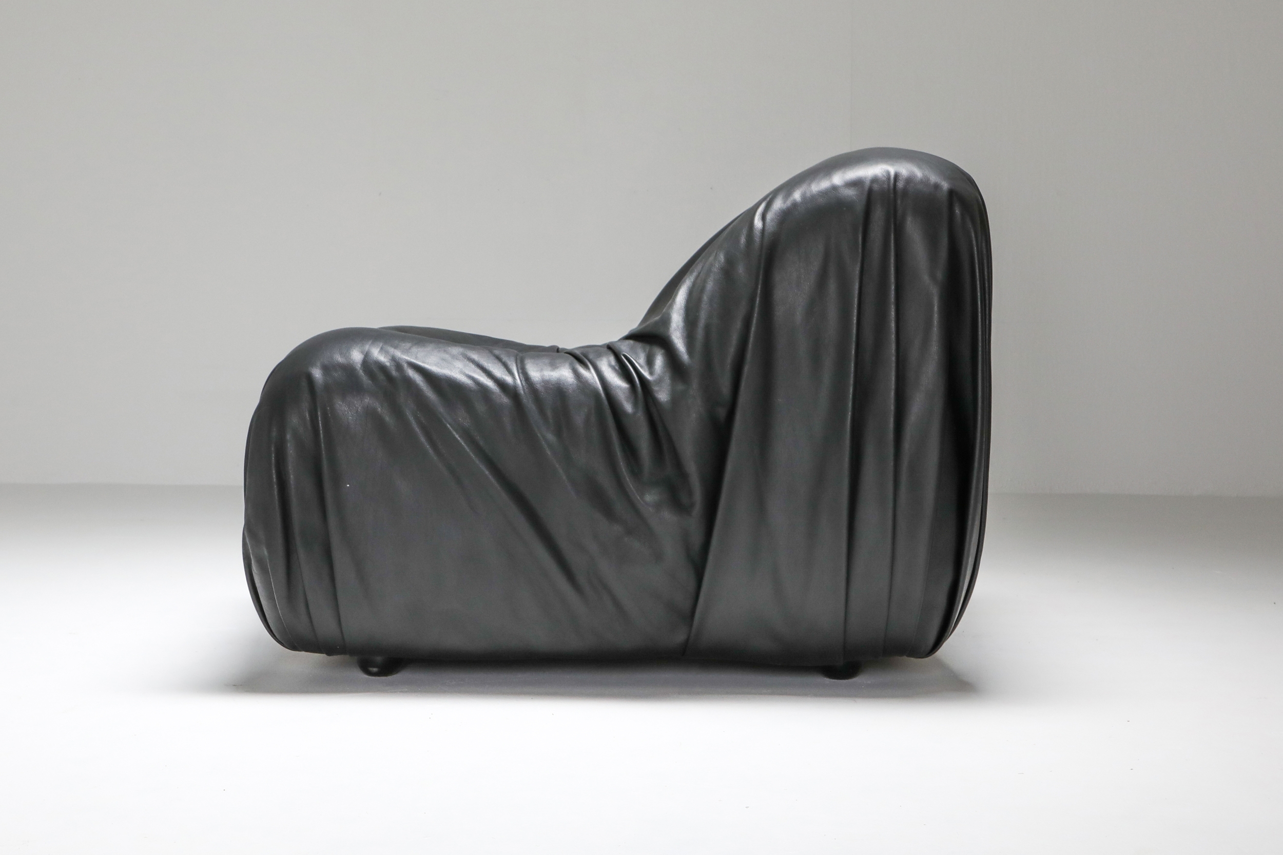 De Sede DS 41 Lounge Chair in High Quality Black Leather - 1970's