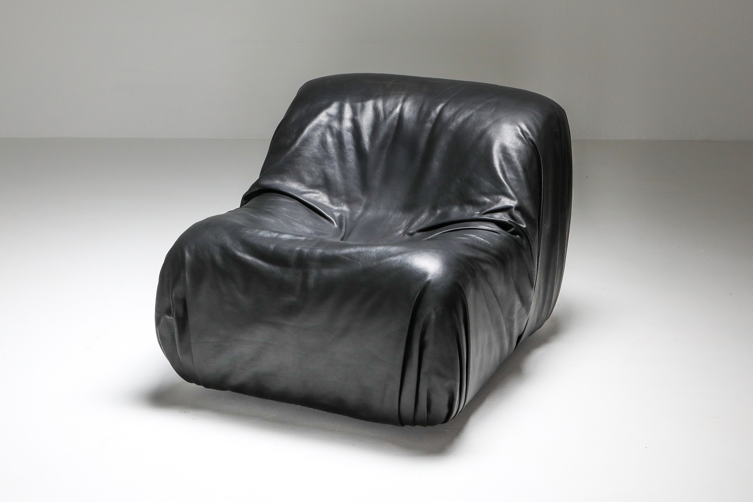 De Sede DS 41 Lounge Chair in High Quality Black Leather - 1970's