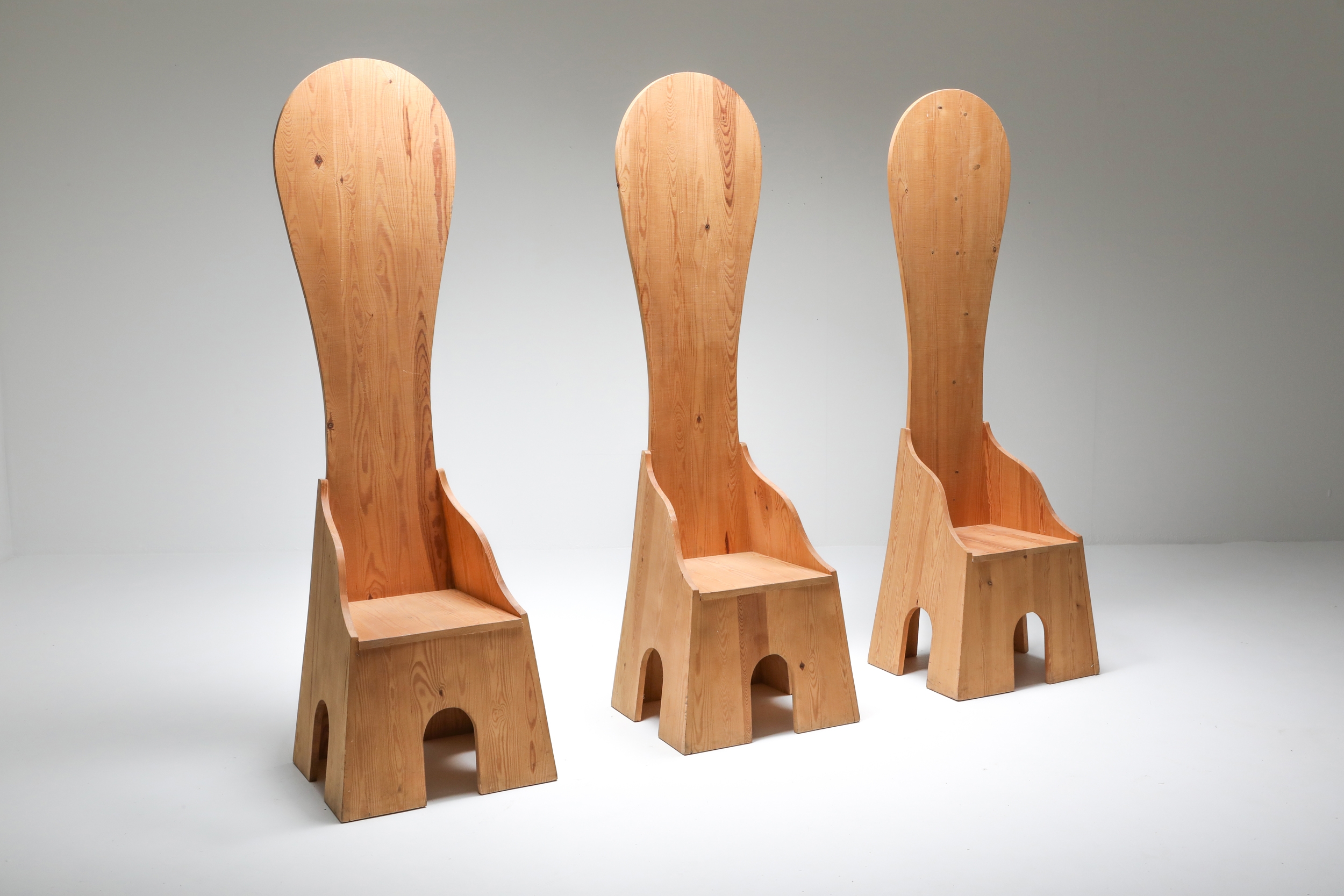 Mario Ceroli 'Fratina' Chairs - 1972