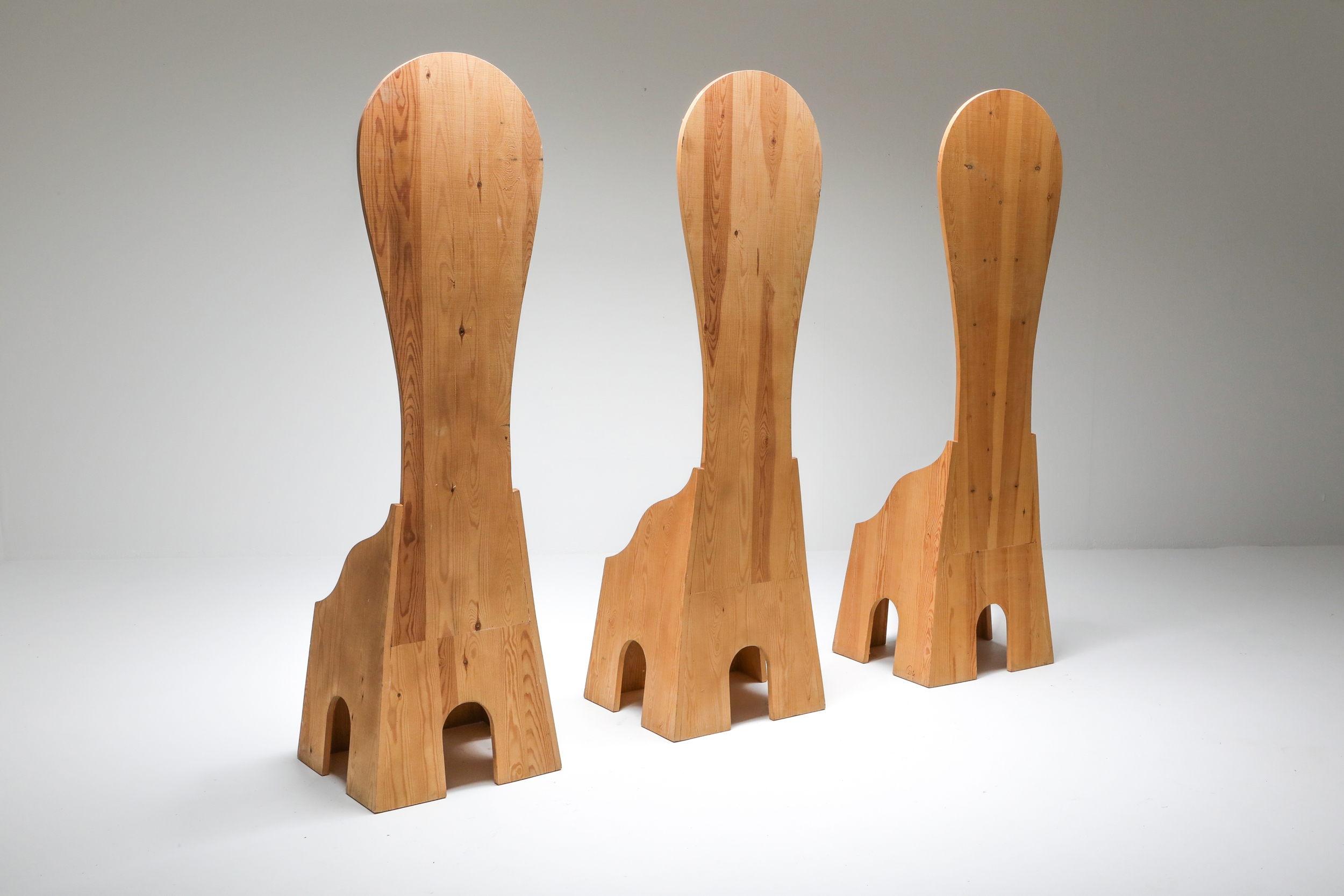 Mario Ceroli 'Fratina' Chairs - 1972