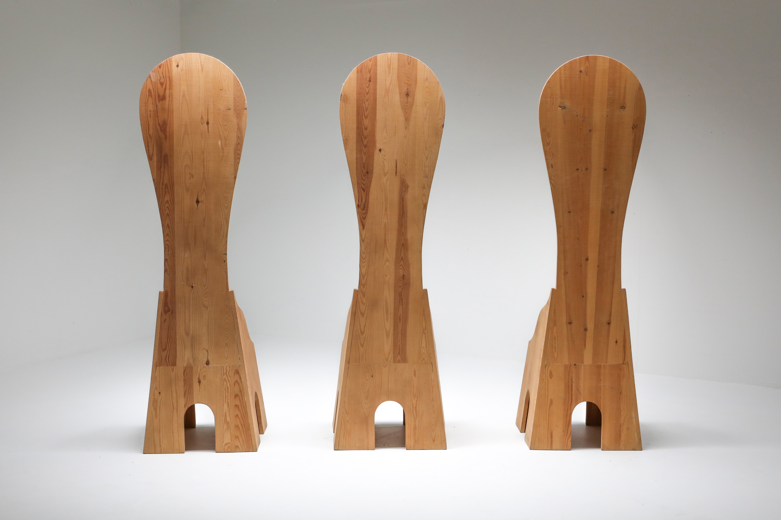 Mario Ceroli 'Fratina' Chairs - 1972