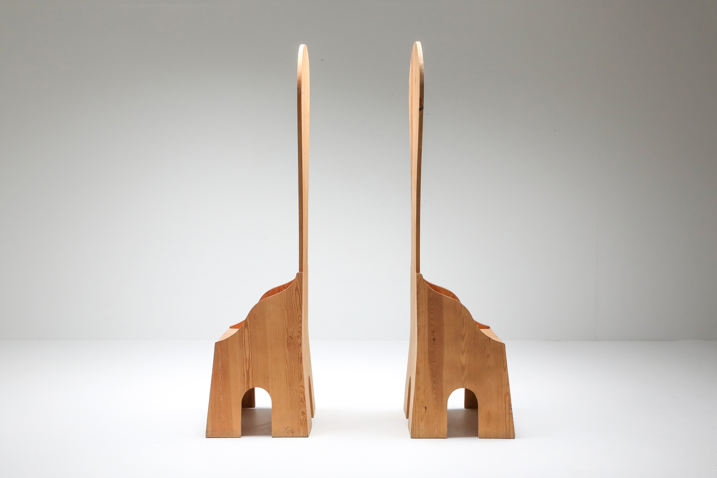 Mario Ceroli 'Fratina' Chairs - 1972