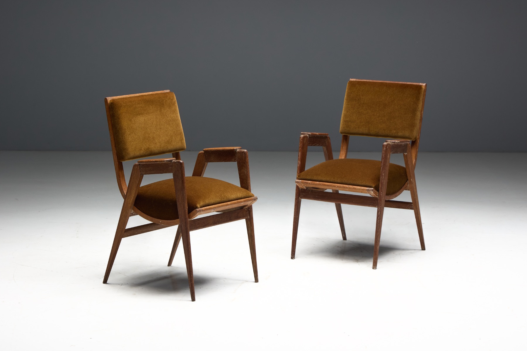Cerused Art Deco Armchair, France - 1940s