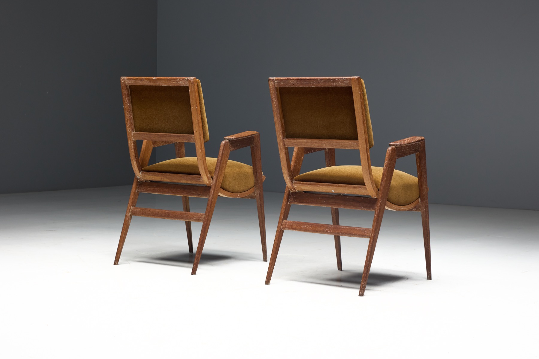 Cerused Art Deco Armchair, France - 1940s