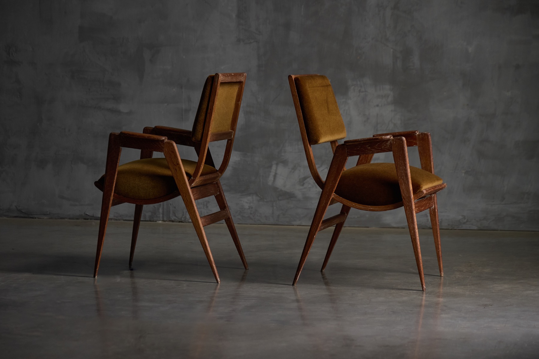 Cerused Art Deco Armchair, France - 1940s