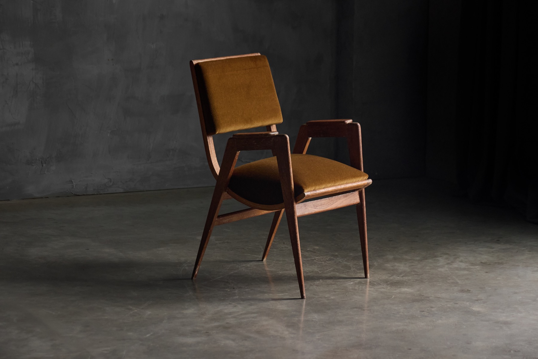Cerused Art Deco Armchair, France - 1940s