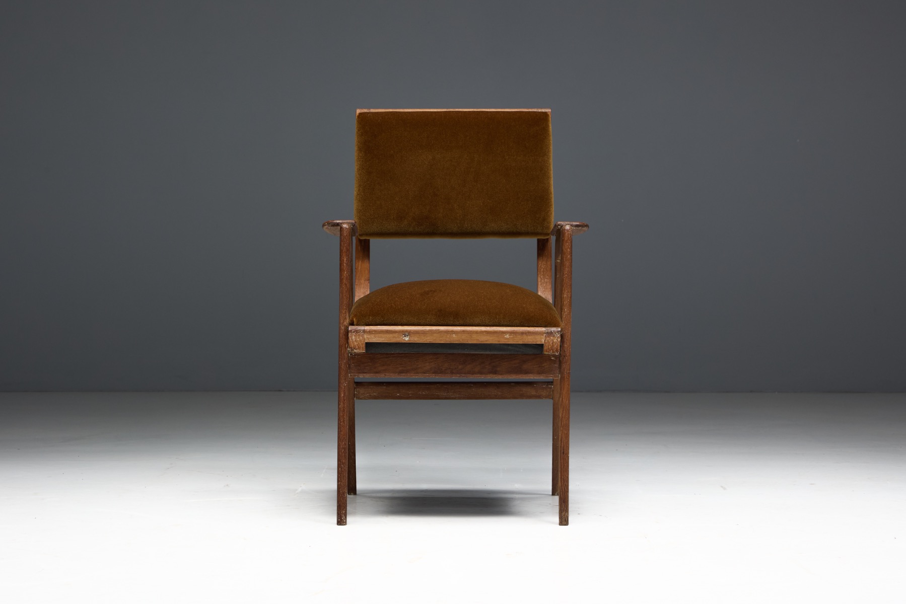 Cerused Art Deco Armchair, France - 1940s