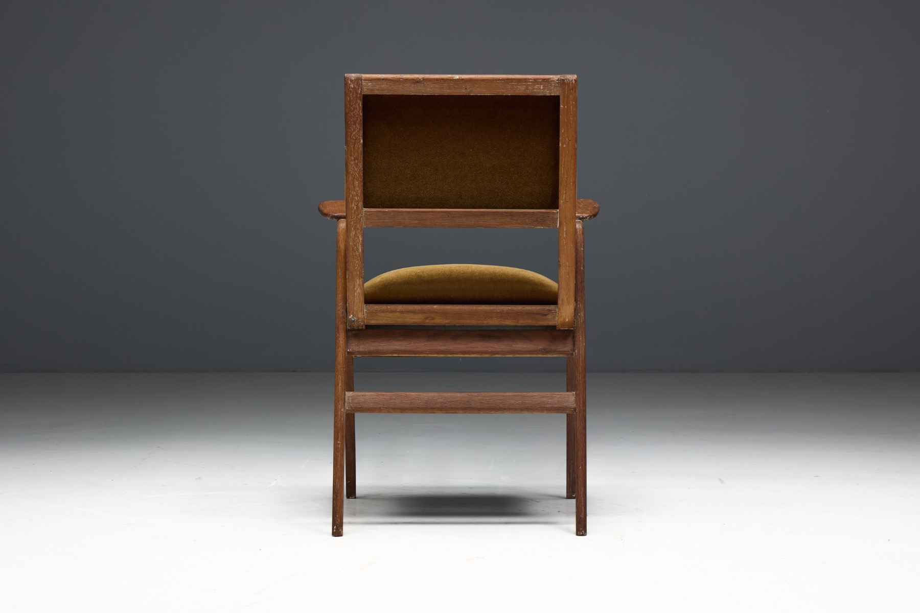 Cerused Art Deco Armchair, France - 1940s