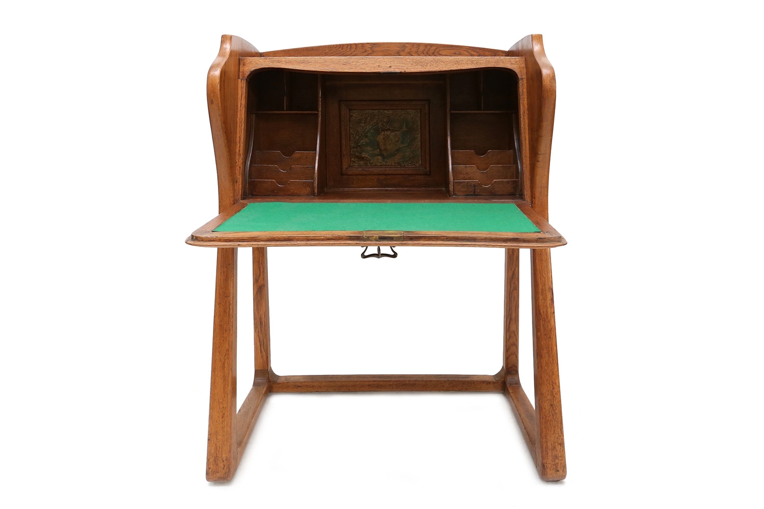 Antique Oak Arts & Crafts Secretaire - 1910s