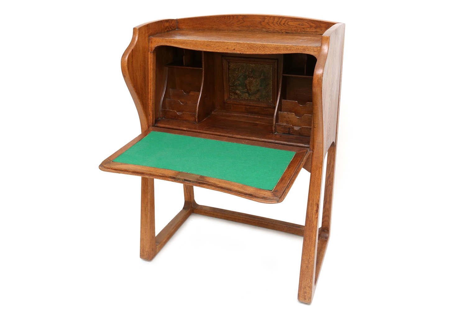 Antique Oak Arts & Crafts Secretaire - 1910s