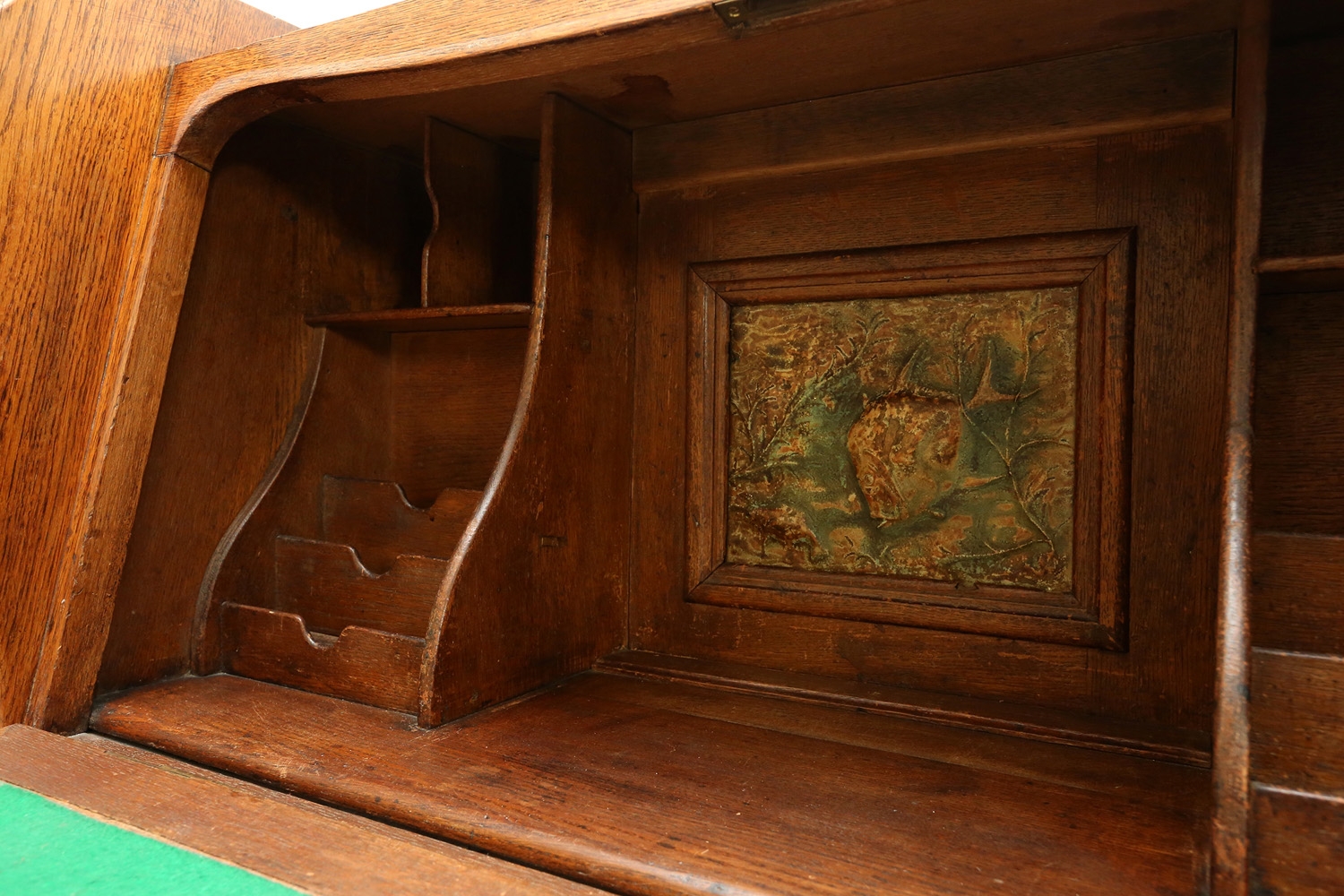 Antique Oak Arts & Crafts Secretaire - 1910s