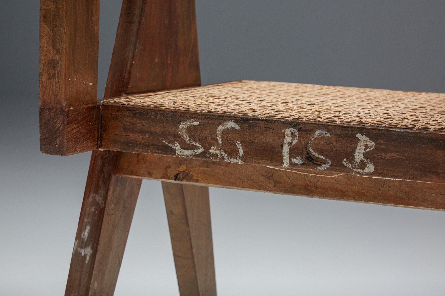 Pierre Jeanneret Office/Dining Cane Chair, Chandigarh PJ-SI-28-B - 1950's