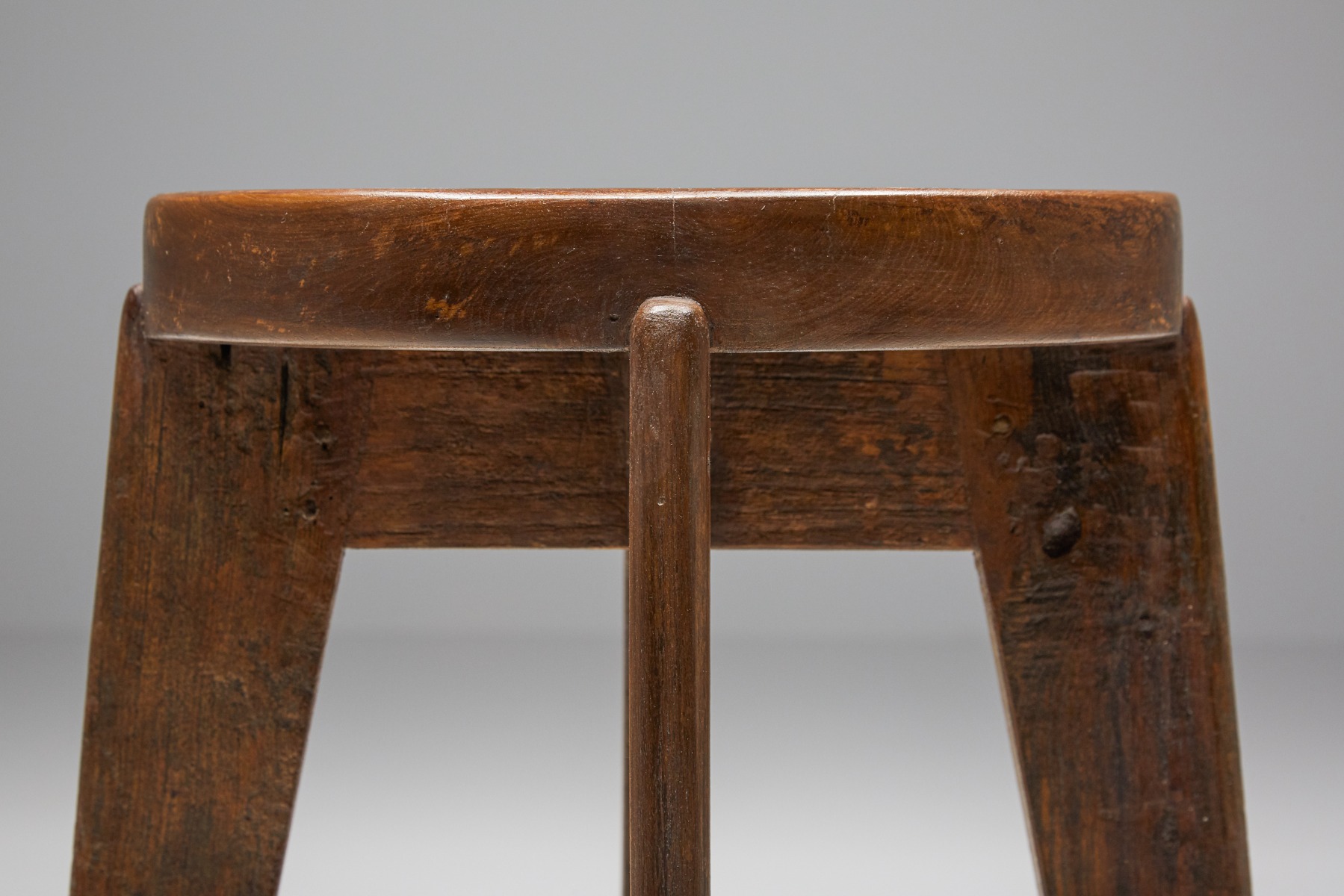 Set of Chandigarh Stools 'CB' by Pierre Jeanneret - 1965