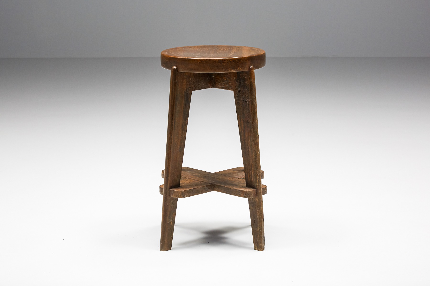 Set of Chandigarh Stools 'CB' by Pierre Jeanneret - 1965