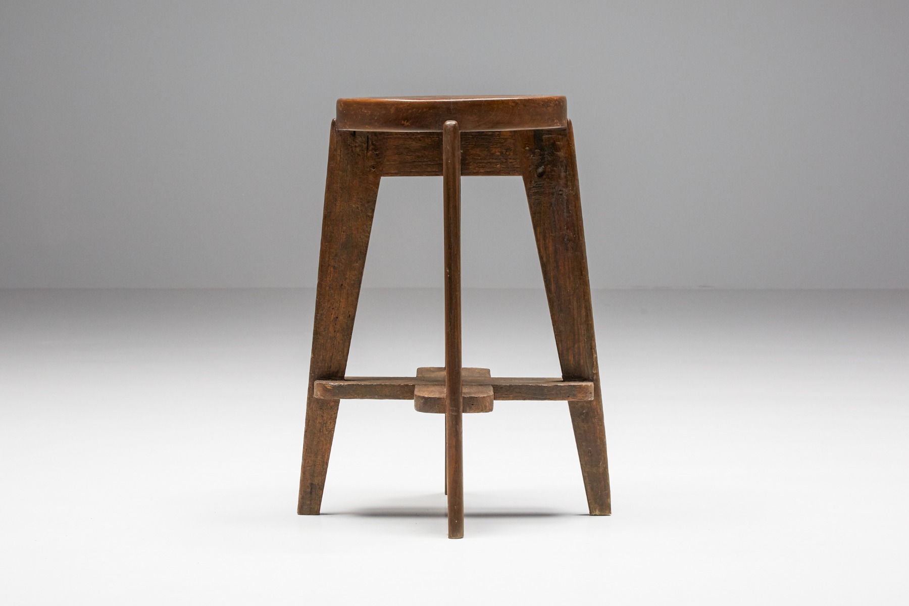 Set of Chandigarh Stools 'CB' by Pierre Jeanneret - 1965