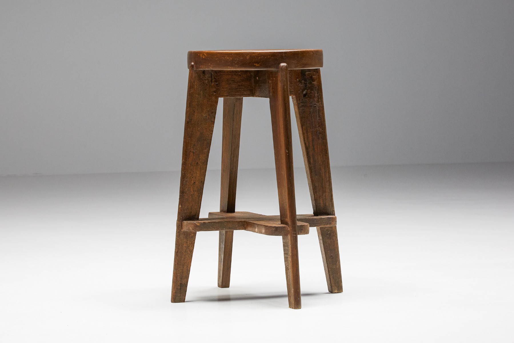 Set of Chandigarh Stools 'CB' by Pierre Jeanneret - 1965