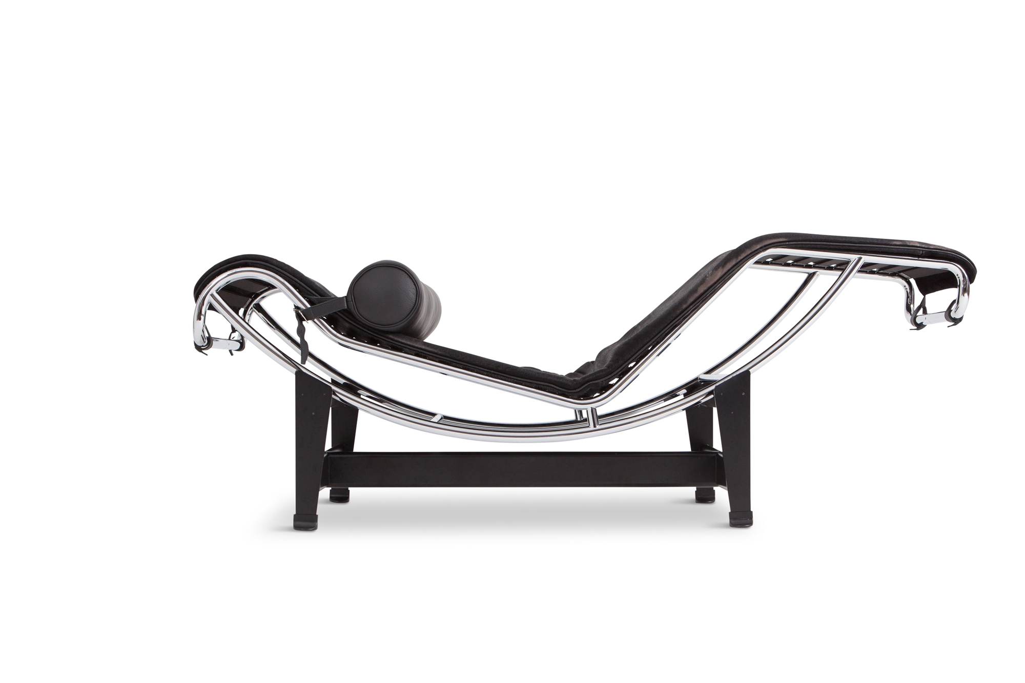 Le Corbusier Lounge Chair LC4 Pony Hide Black For Cassina - 1980s