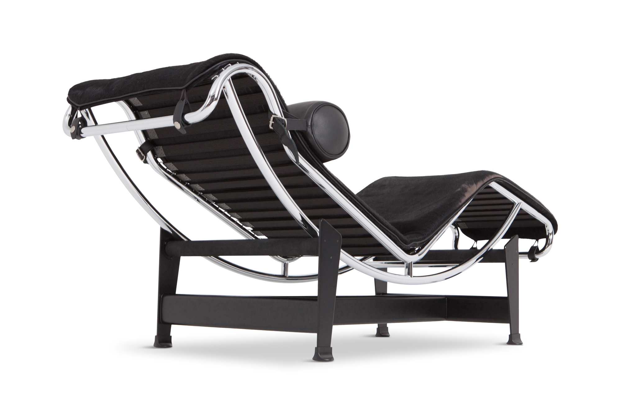 Le Corbusier Lounge Chair LC4 Pony Hide Black For Cassina - 1980s