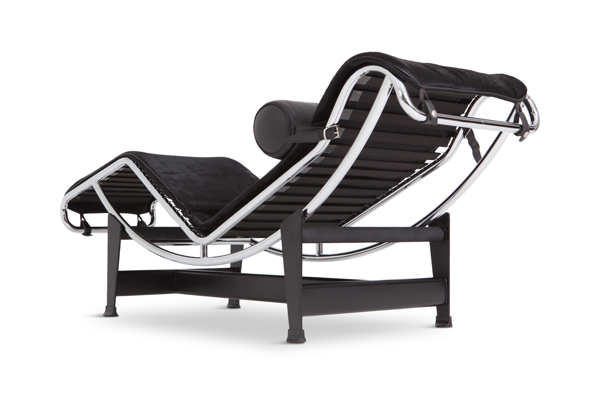 Le Corbusier Lounge Chair LC4 Pony Hide Black For Cassina - 1980s