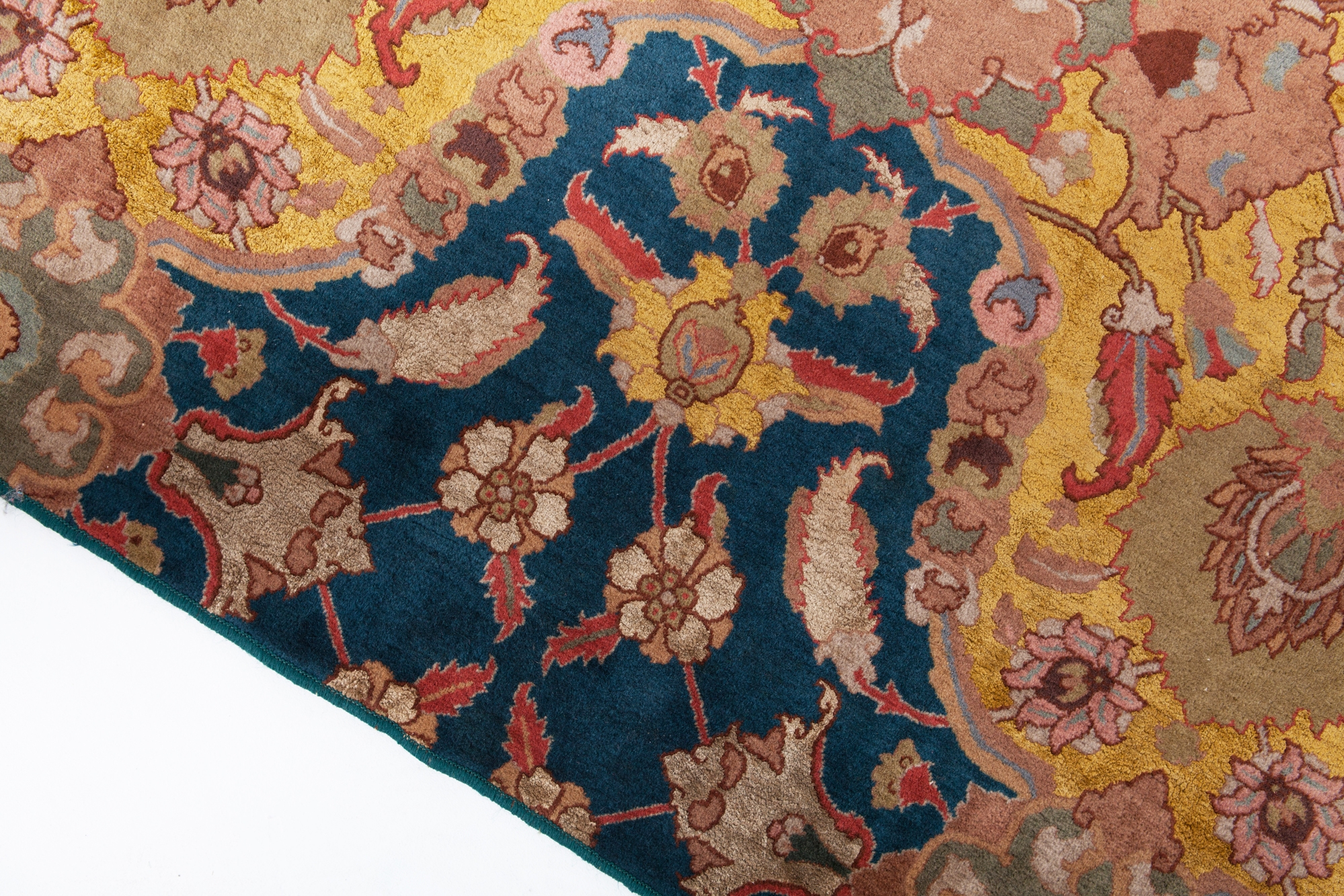 Agra Carpet In Wool & Silk - 1930s