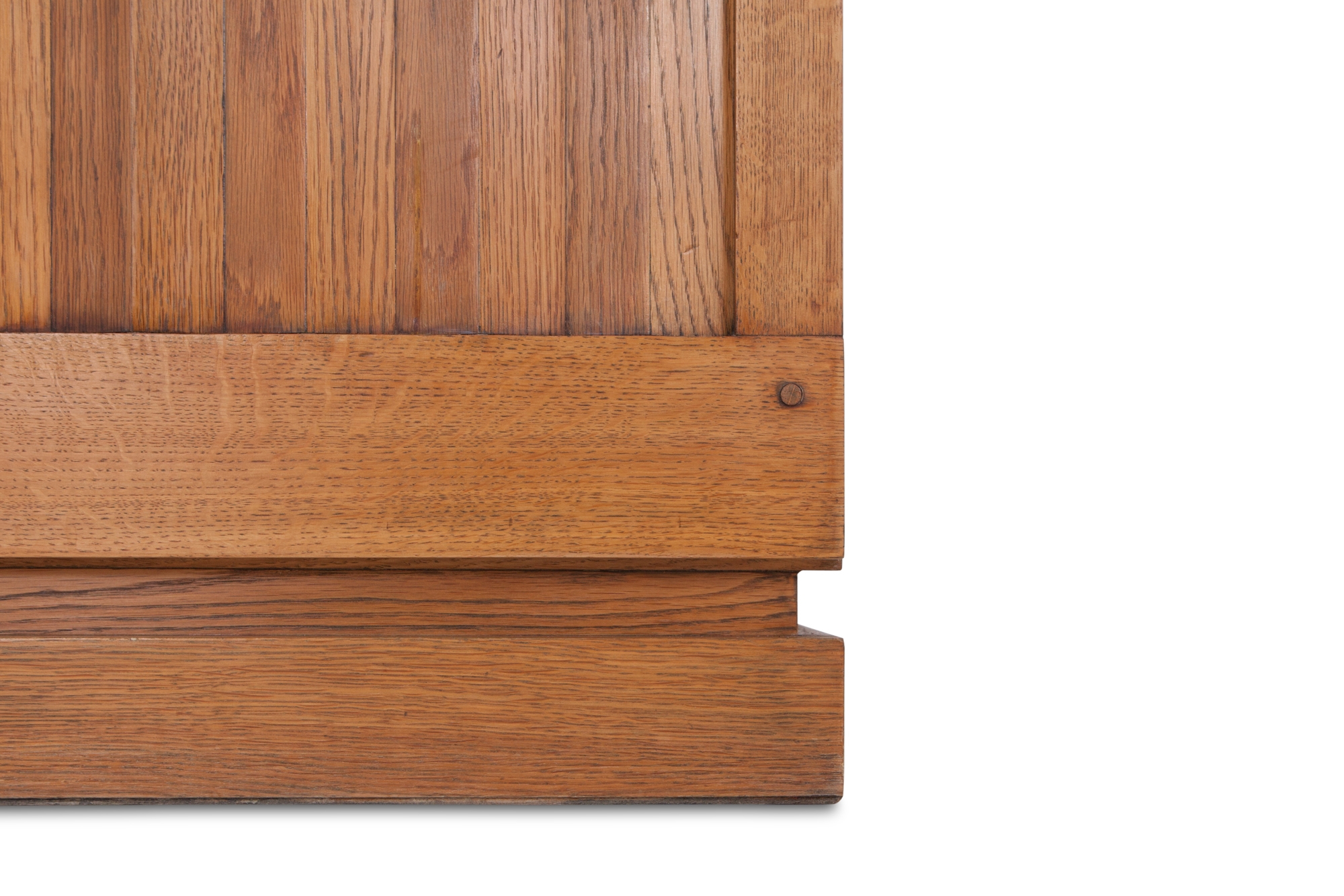 Minimalist Natural Oak Bar Cabinet - 1970