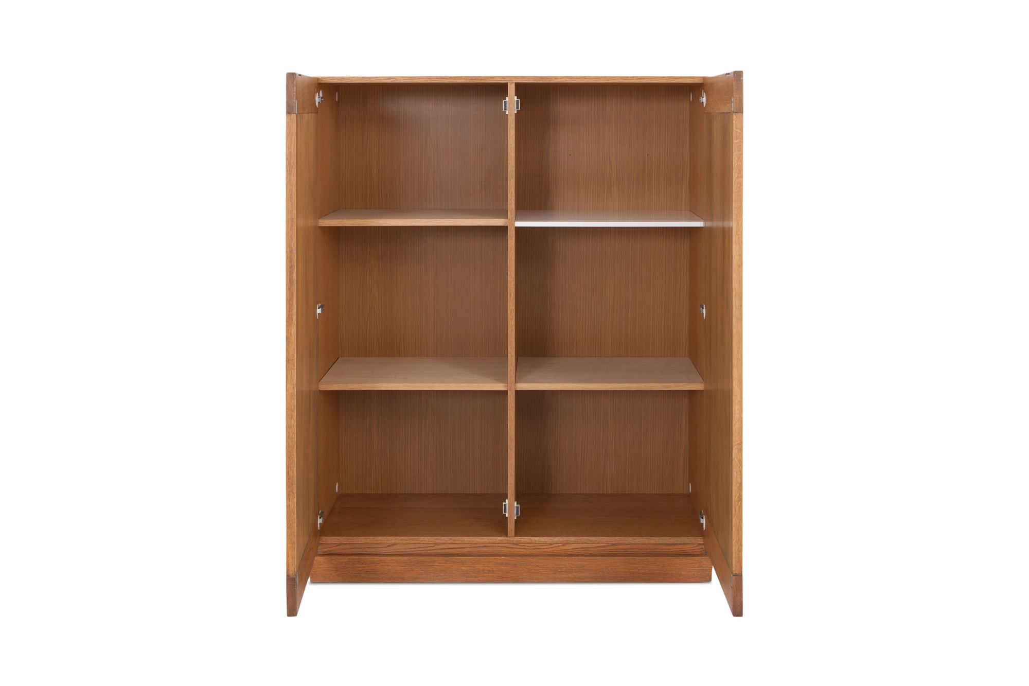 Minimalist Natural Oak Bar Cabinet - 1970