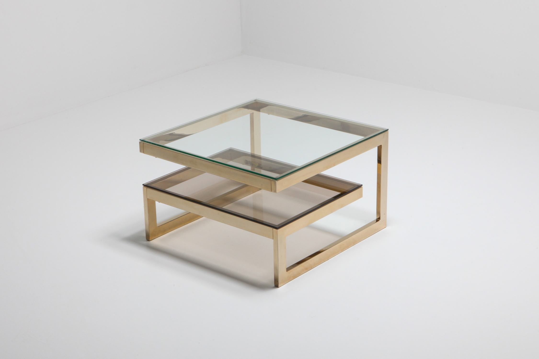 Gold-Plated 'G' Shaped Occasional Table - 1970's