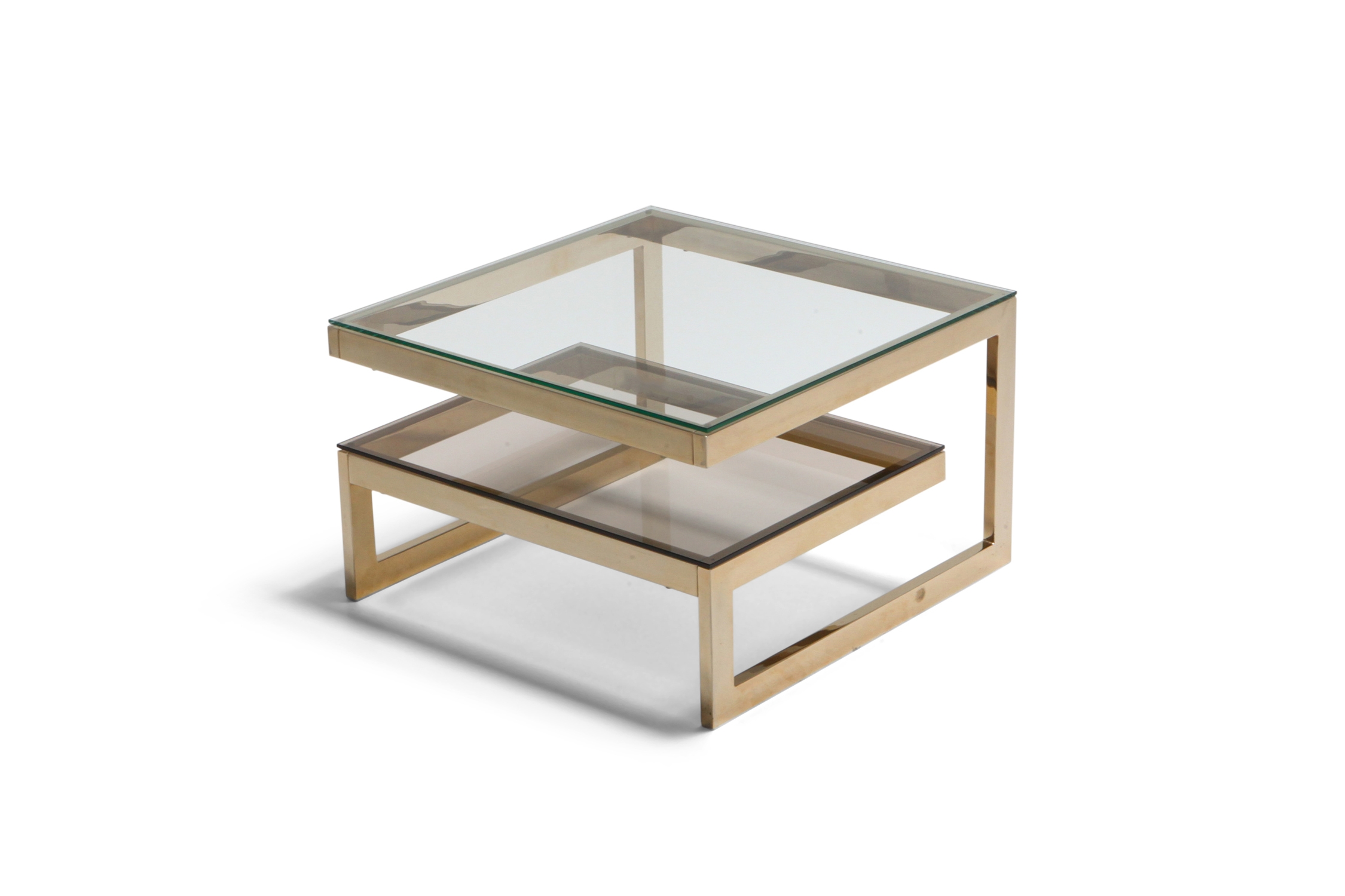 Gold-Plated 'G' Shaped Occasional Table - 1970's