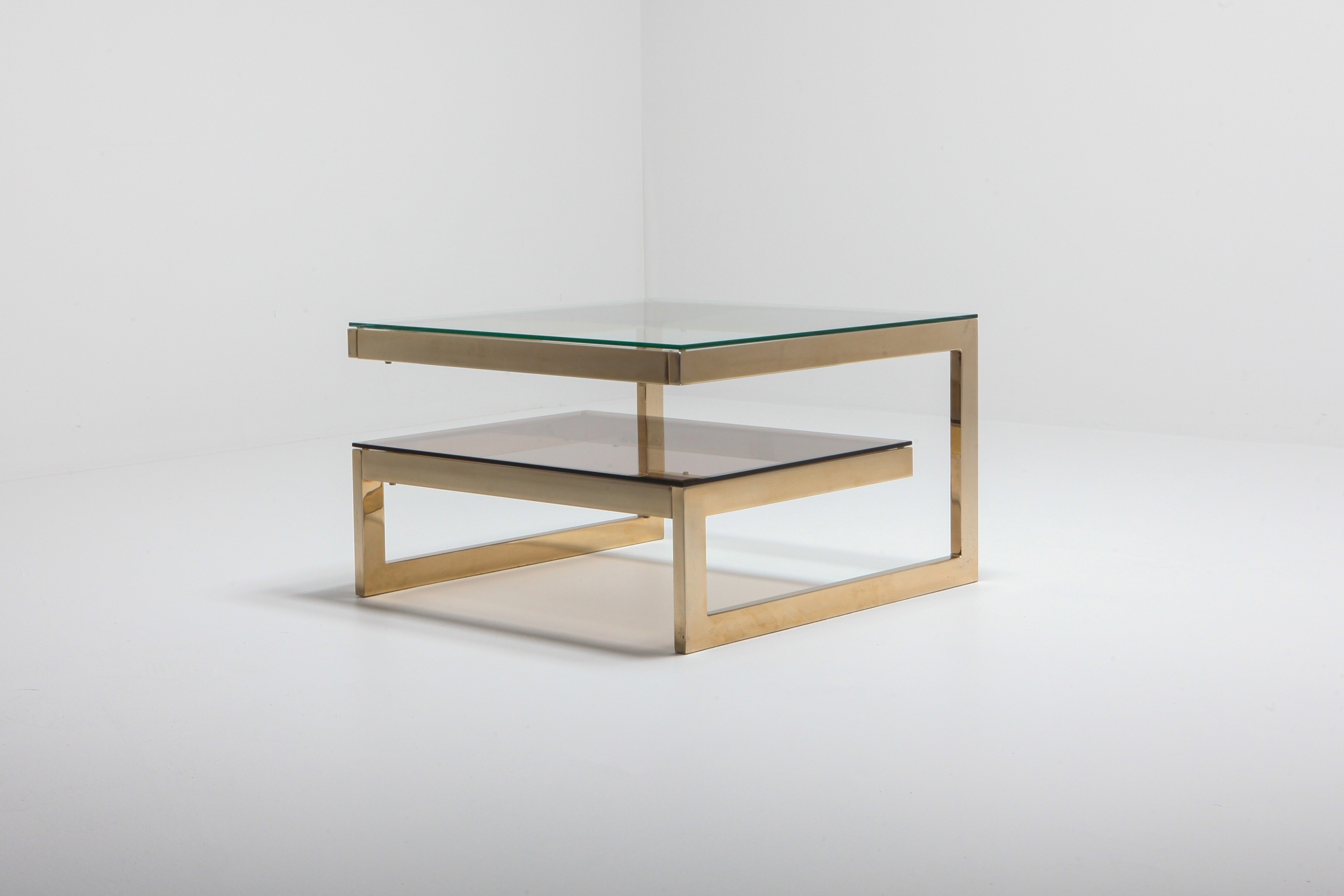 Gold-Plated 'G' Shaped Occasional Table - 1970's