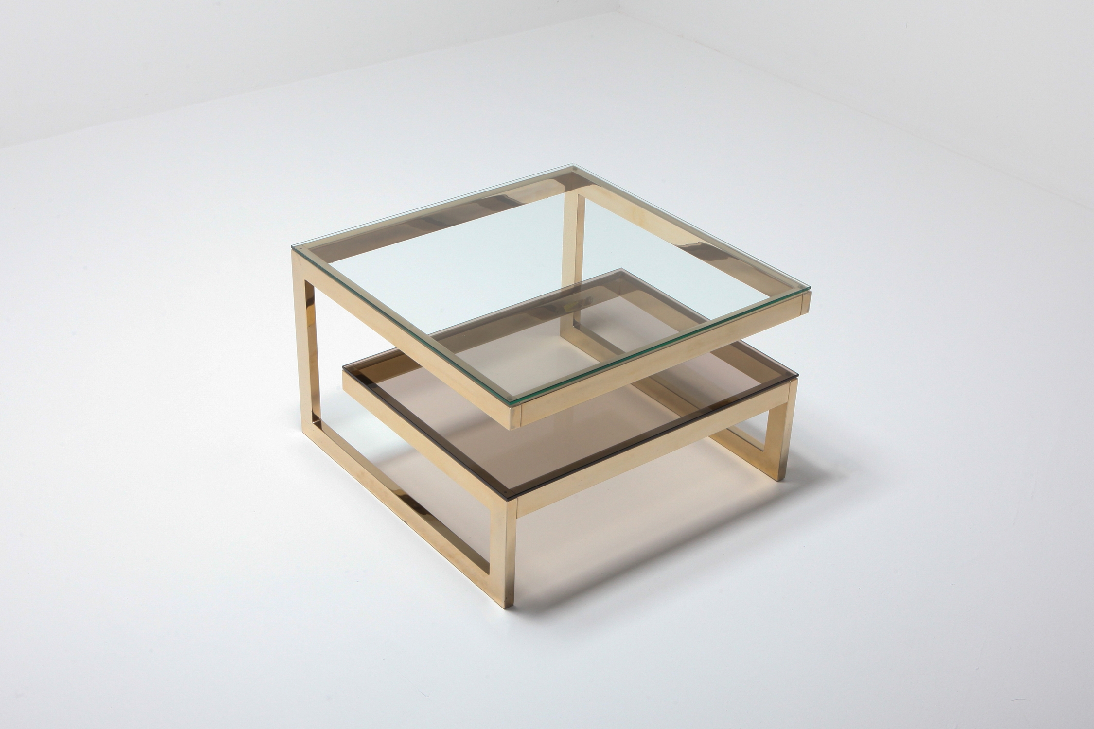 Gold-Plated 'G' Shaped Occasional Table - 1970's