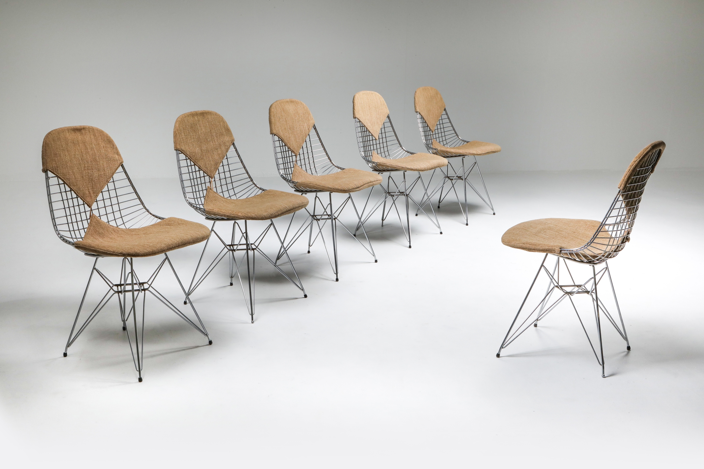 Eames Bikini DKR Wire Chair in Original Canvas - 1960's