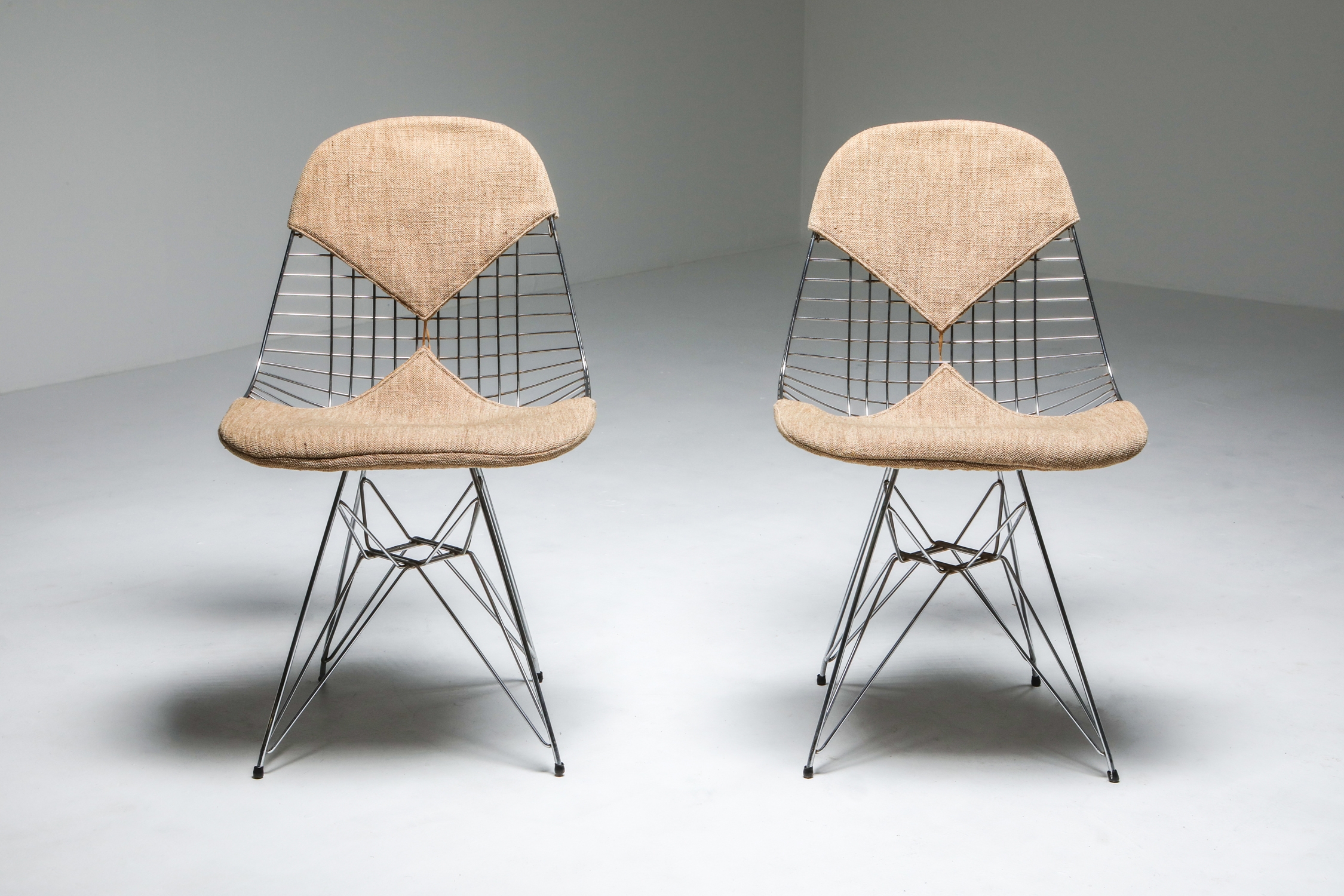 Eames Bikini DKR Wire Chair in Original Canvas - 1960's