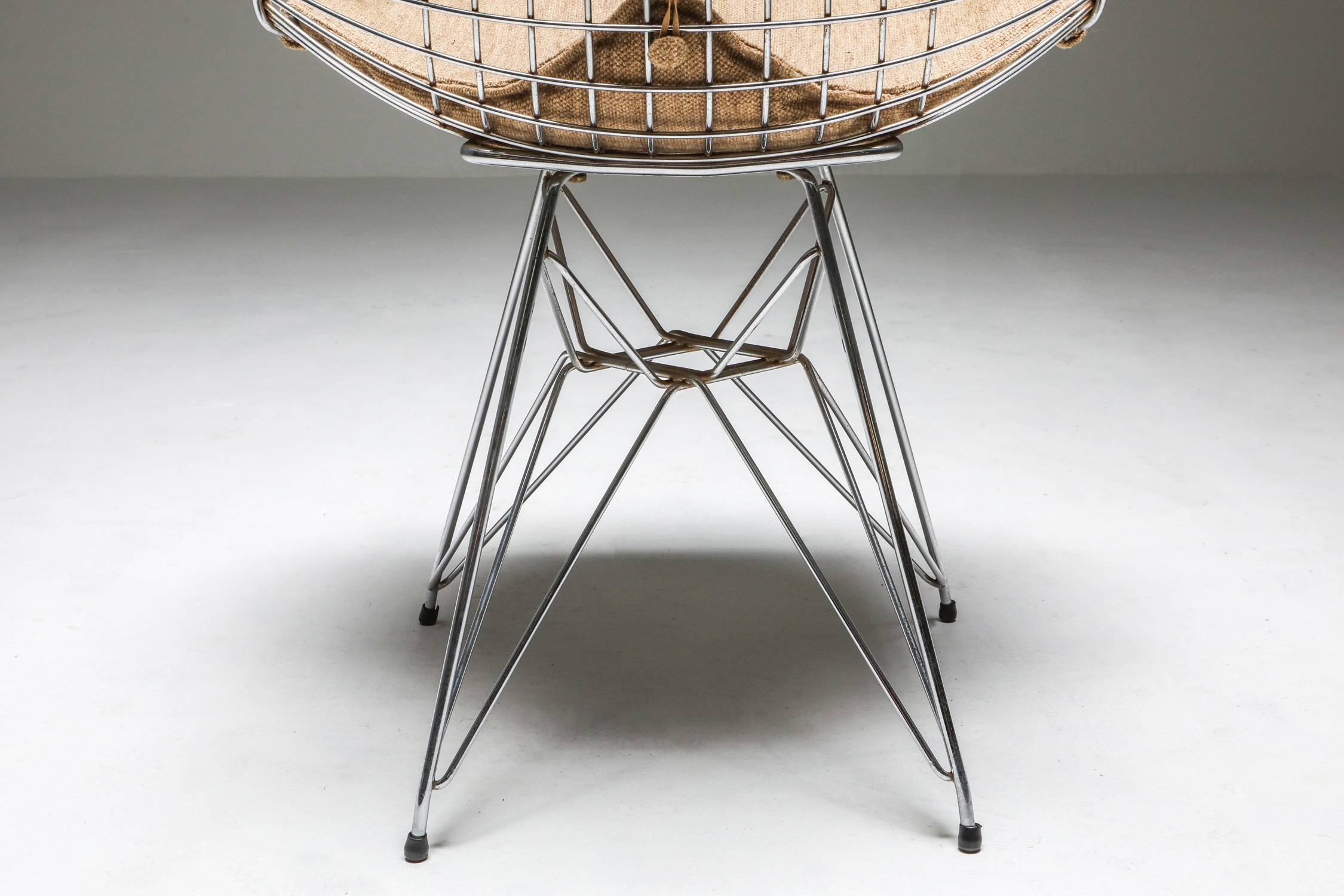 Eames Bikini DKR Wire Chair in Original Canvas - 1960's