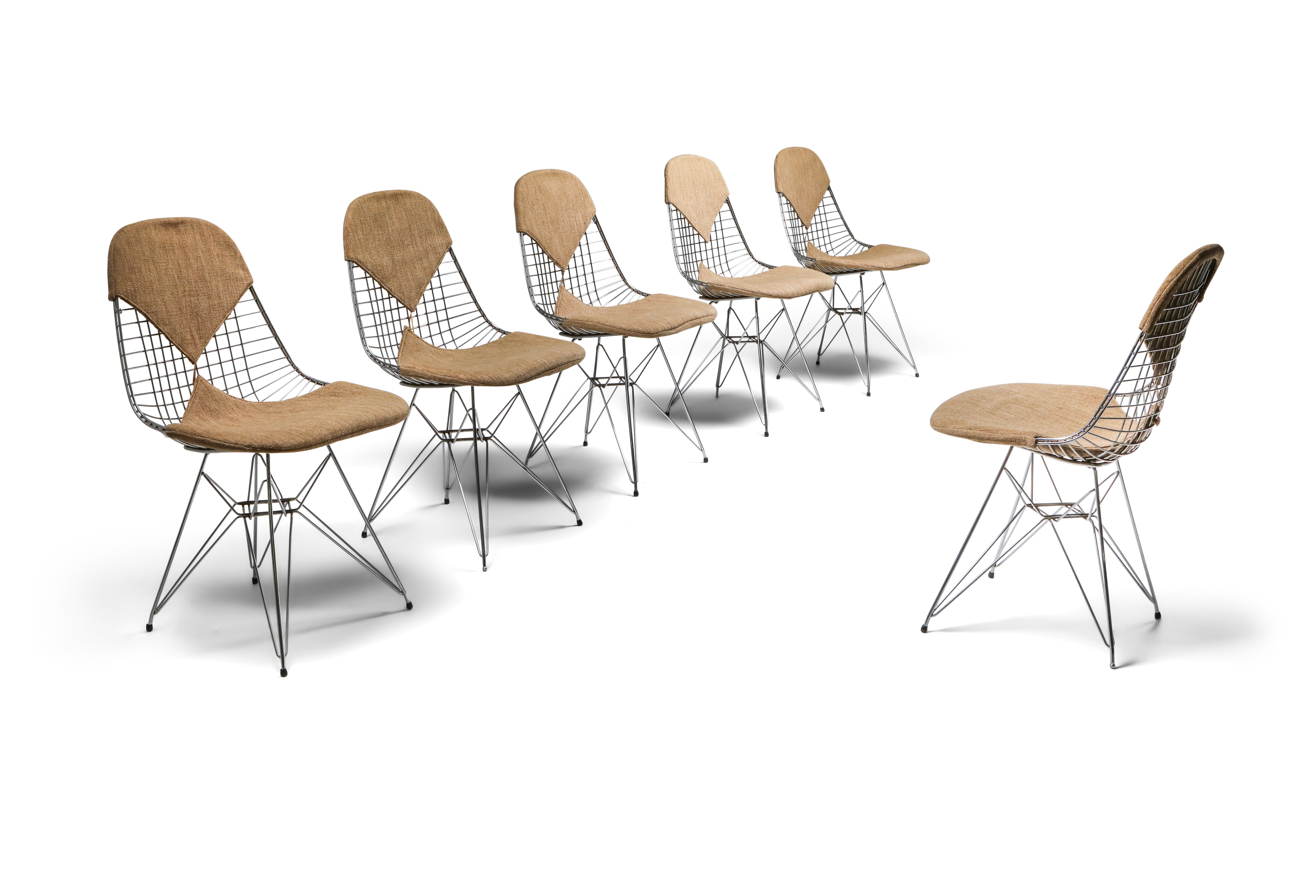 Eames Bikini DKR Wire Chair in Original Canvas - 1960's