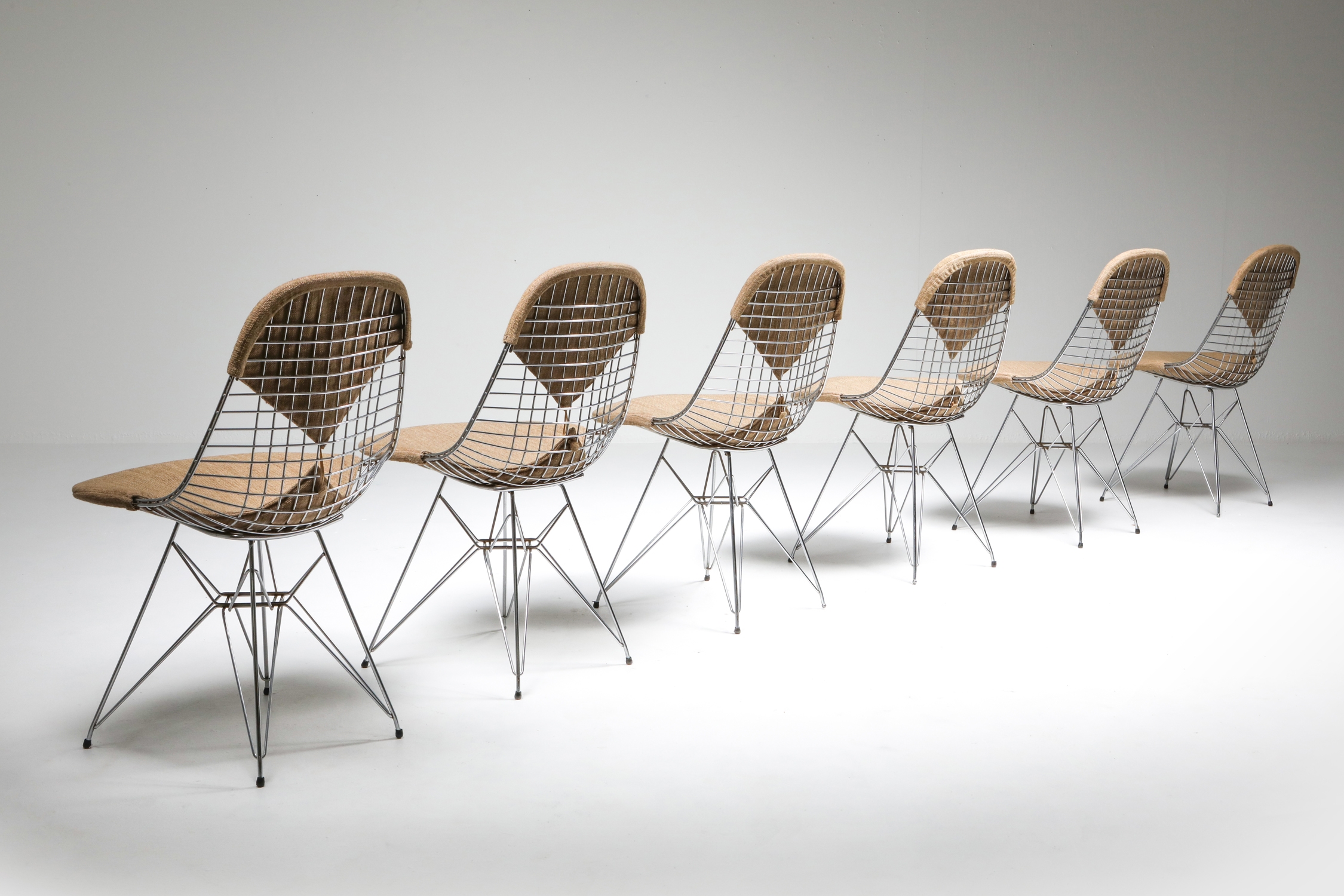 Eames Bikini DKR Wire Chair in Original Canvas - 1960's