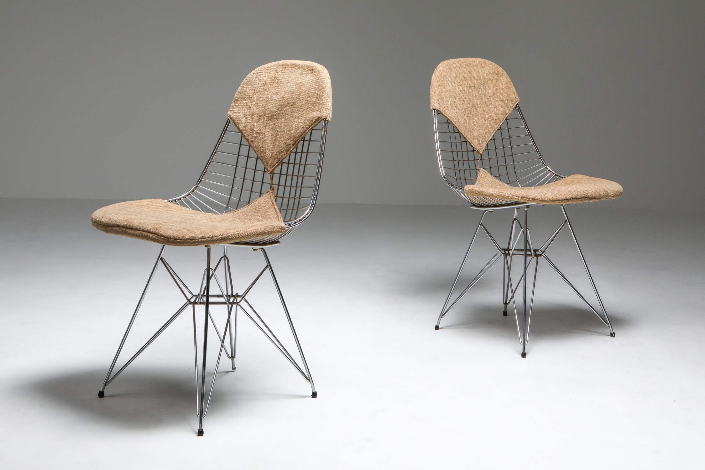 Eames Bikini DKR Wire Chair in Original Canvas - 1960's
