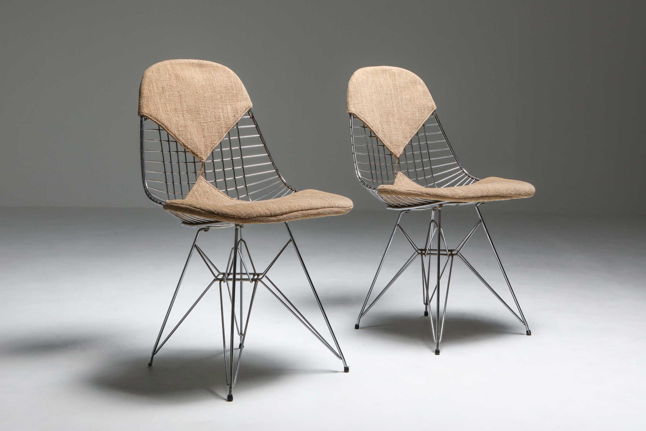 Eames Bikini DKR Wire Chair in Original Canvas - 1960's
