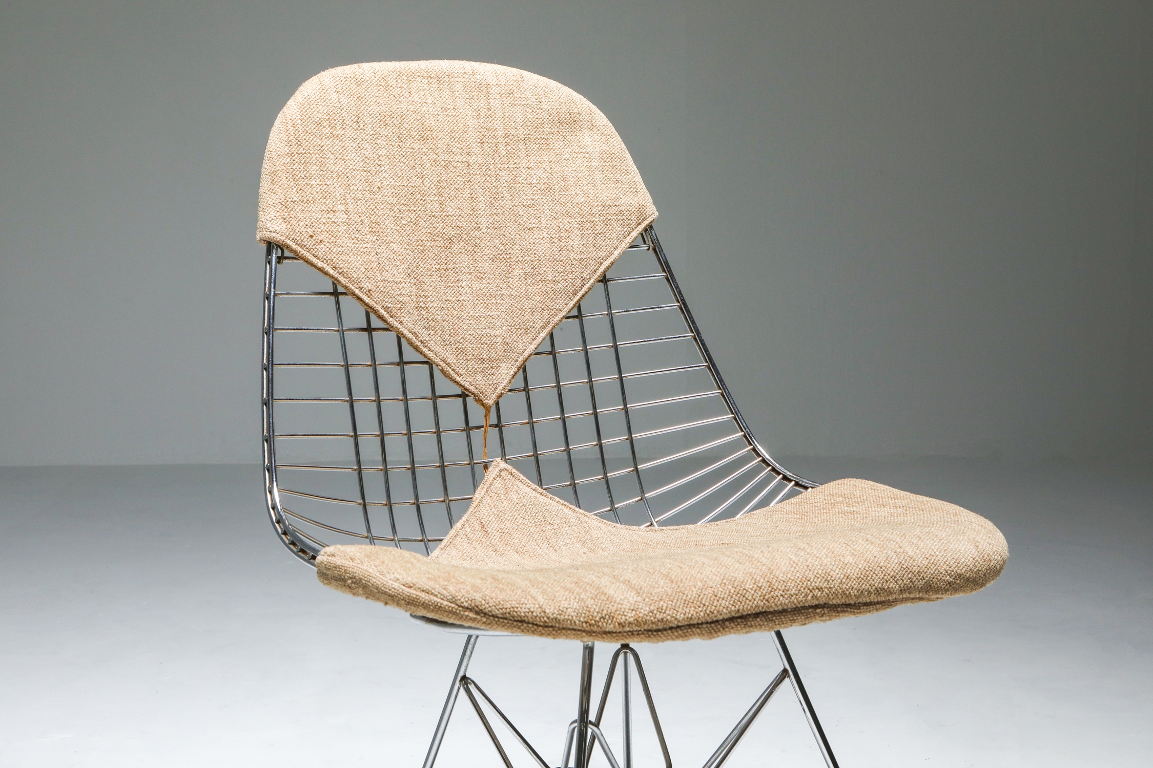 Eames Bikini DKR Wire Chair in Original Canvas - 1960's