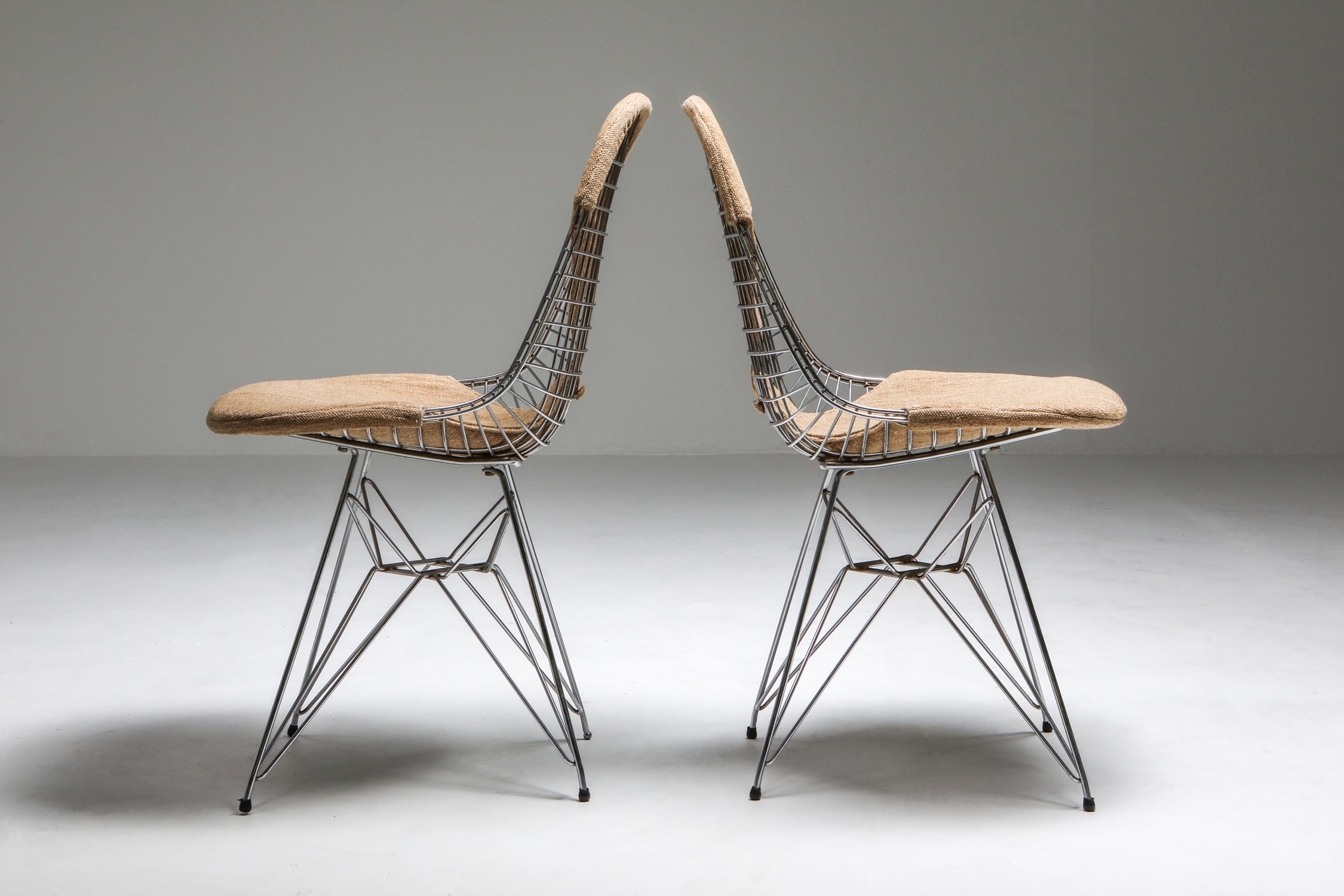 Eames Bikini DKR Wire Chair in Original Canvas - 1960's