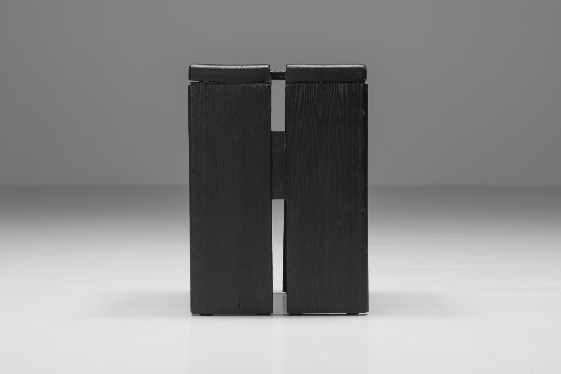 Charlotte Perriand Les Arcs Black Stools Set - 1960's