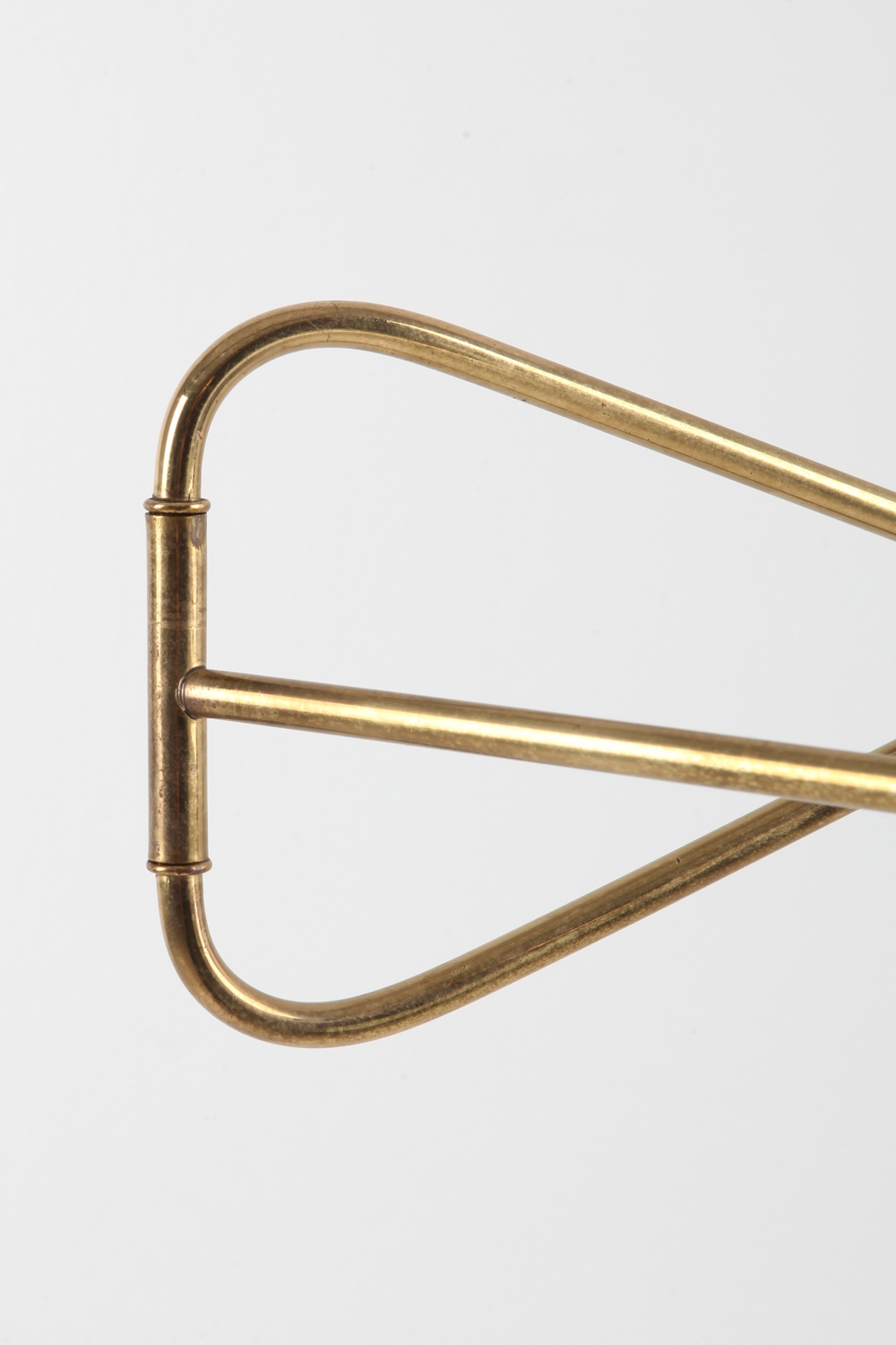Italian Wall Sconce In Baby Blue & Brass - 1950s