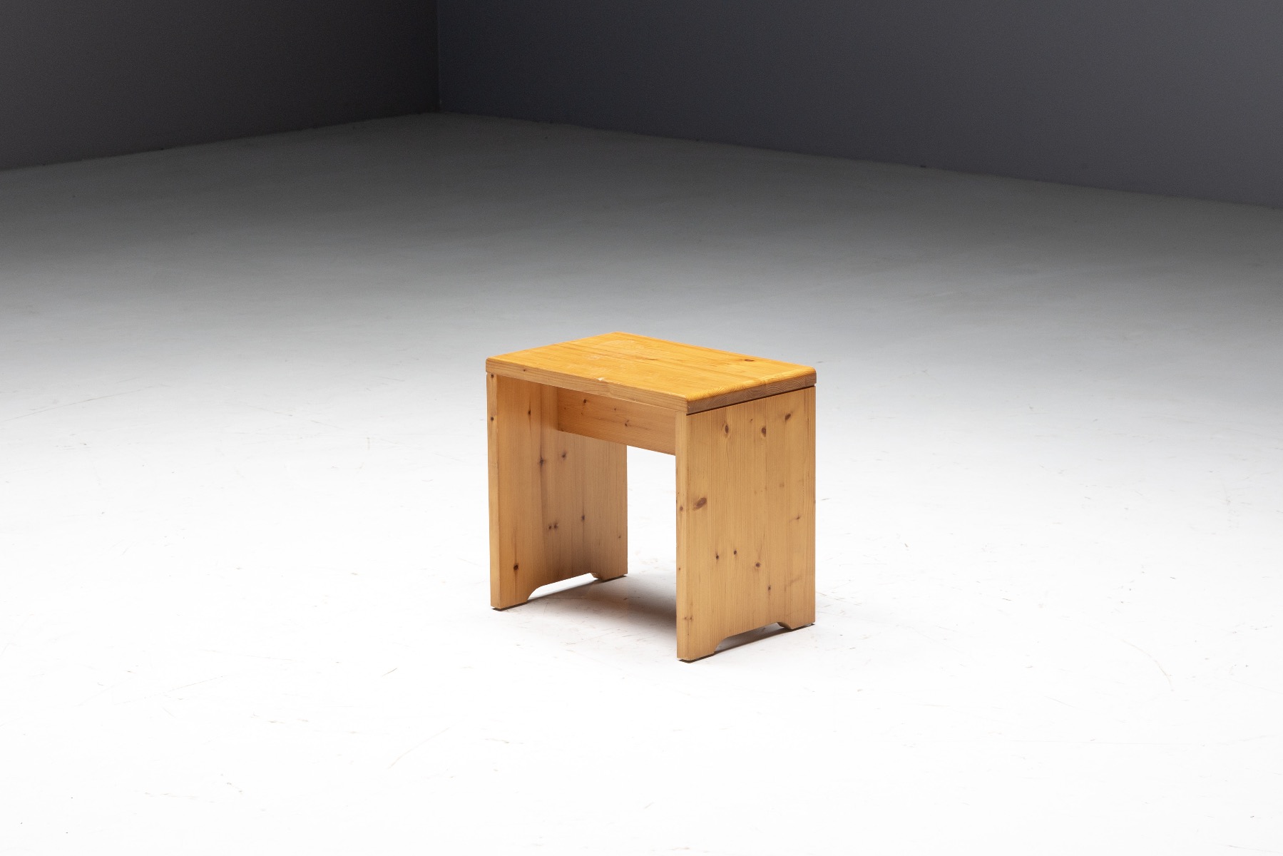 Pine Stool by Charlotte Perriand for Méribel - 1960s