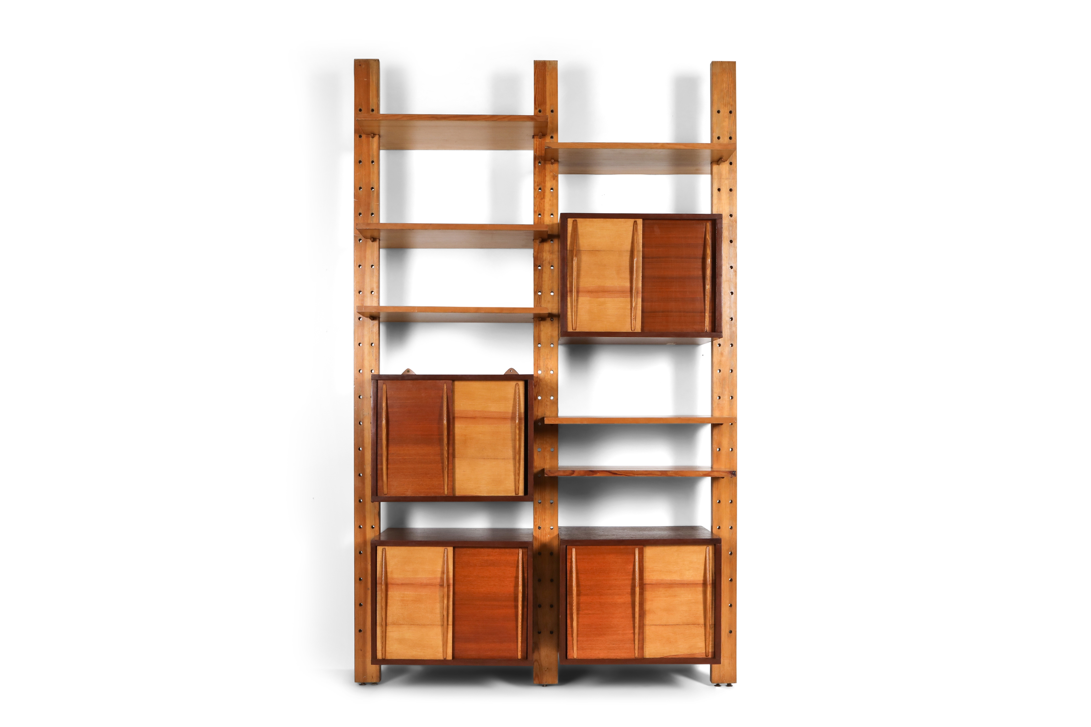 Shelve system France 1970s inspired by Perriand, Le Corbusier - 1970's