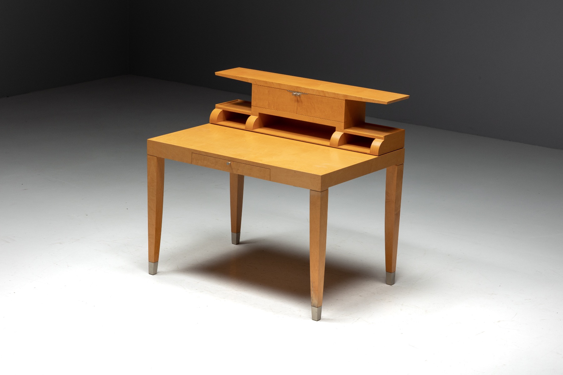 Writing Desk with Chair by Chi Wing Lo for Giorgetti - 1990s