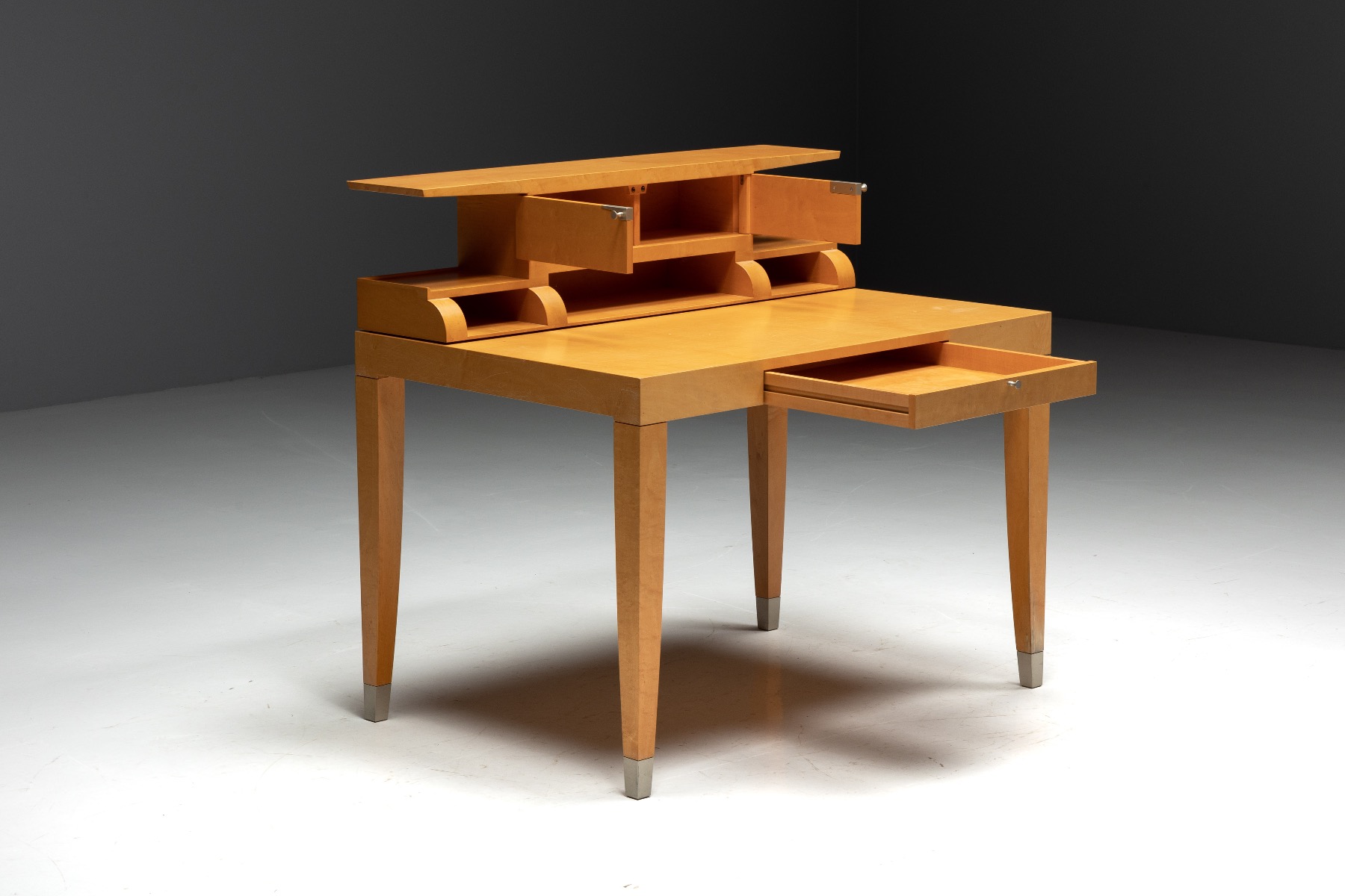 Writing Desk with Chair by Chi Wing Lo for Giorgetti - 1990s