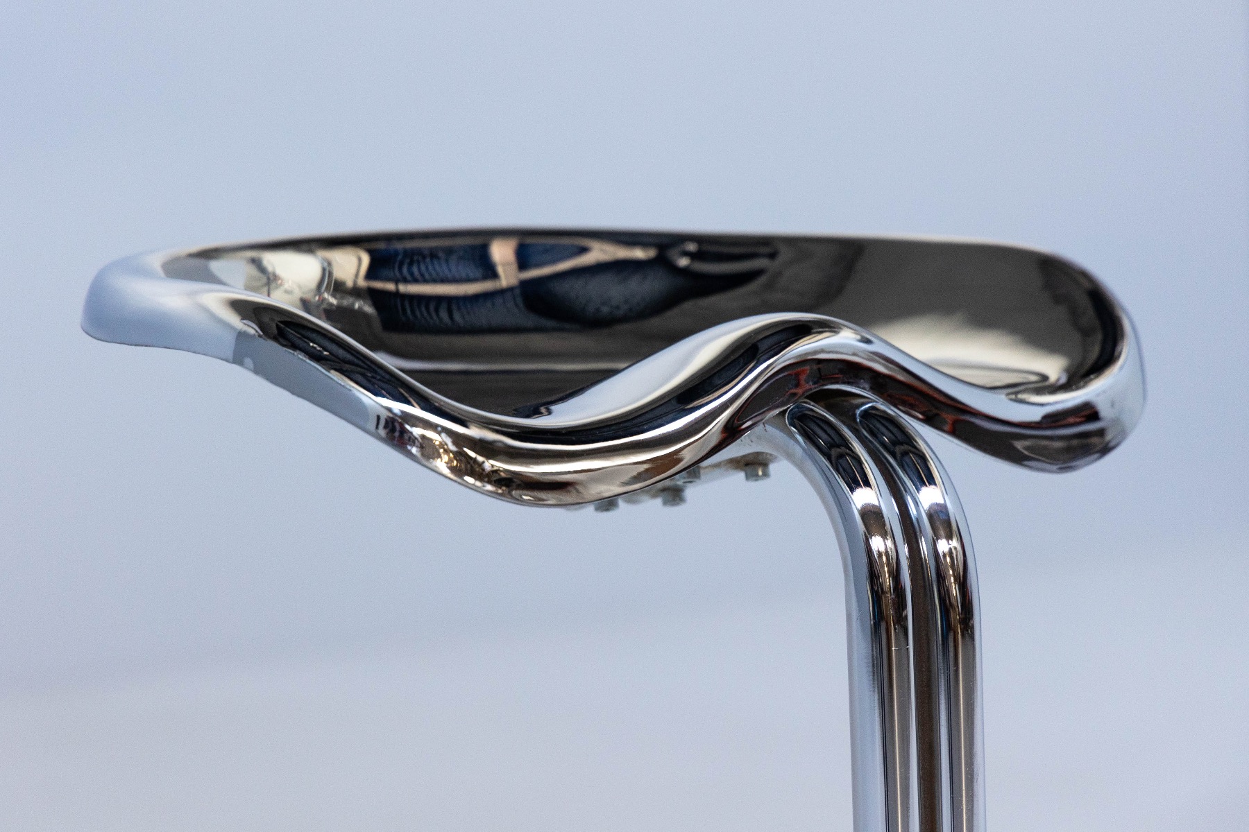 Chrome Tractor Stools by Rodney Kinsman for Bieffeplast, Italy - 1960s