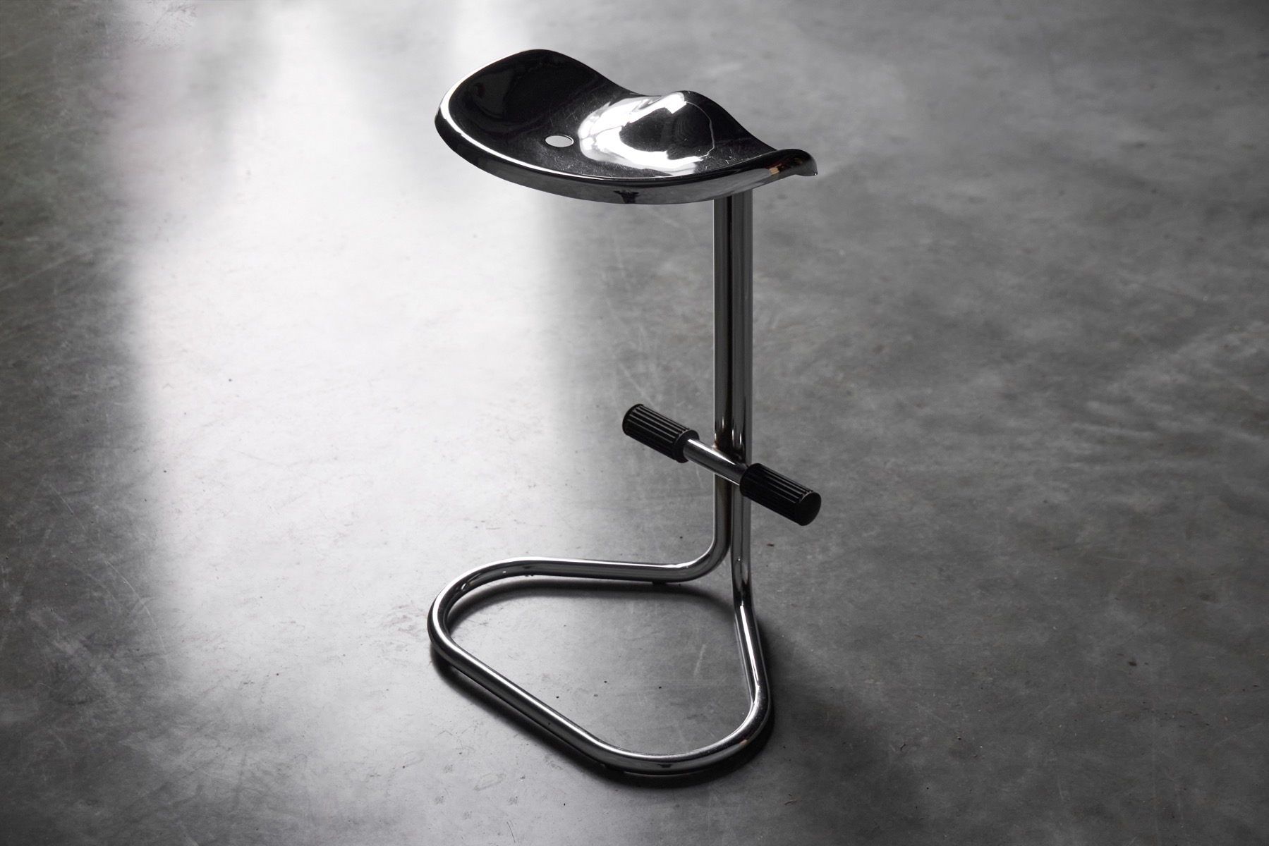 Chrome Tractor Stools by Rodney Kinsman for Bieffeplast, Italy - 1960s