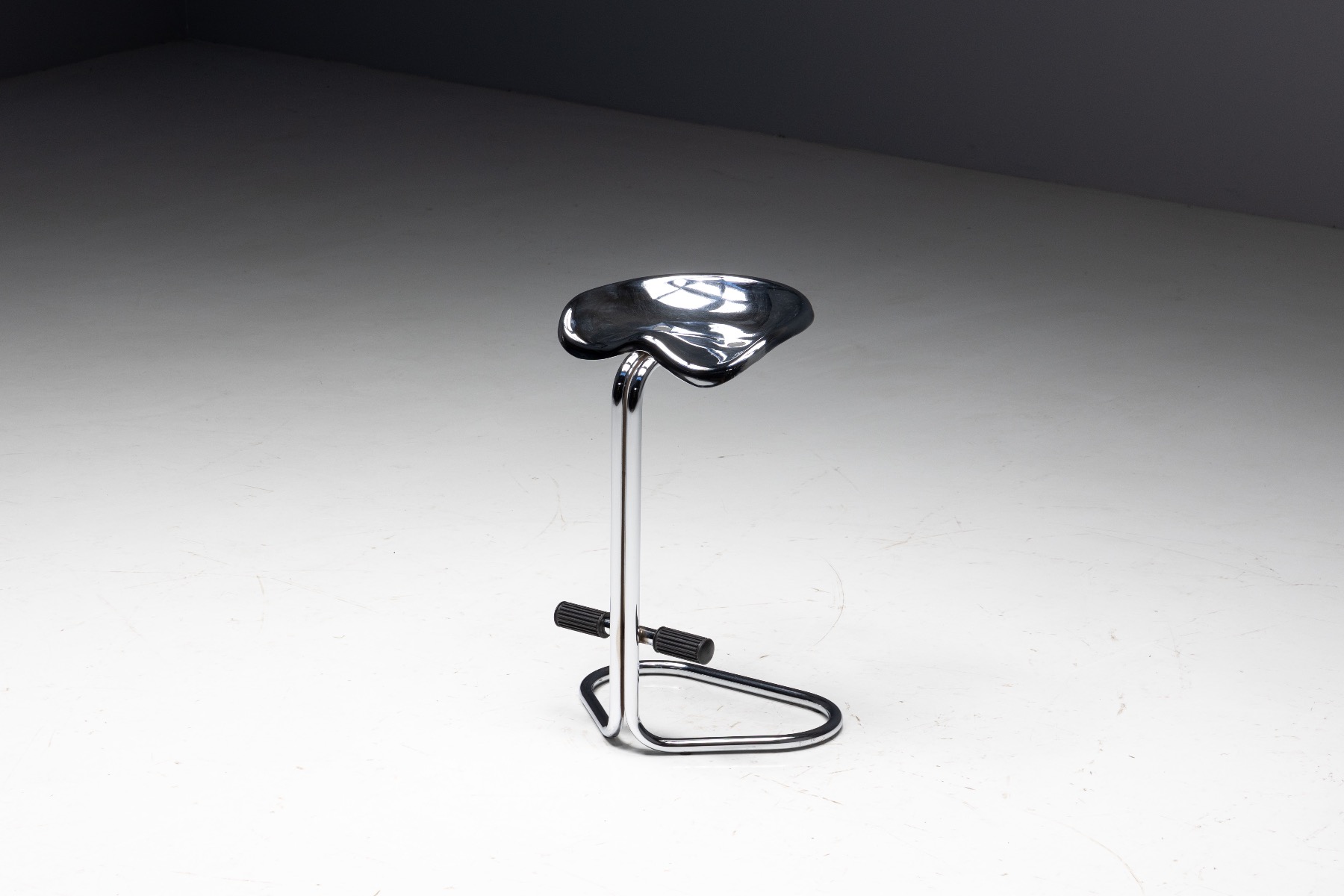 Chrome Tractor Stools by Rodney Kinsman for Bieffeplast, Italy - 1960s